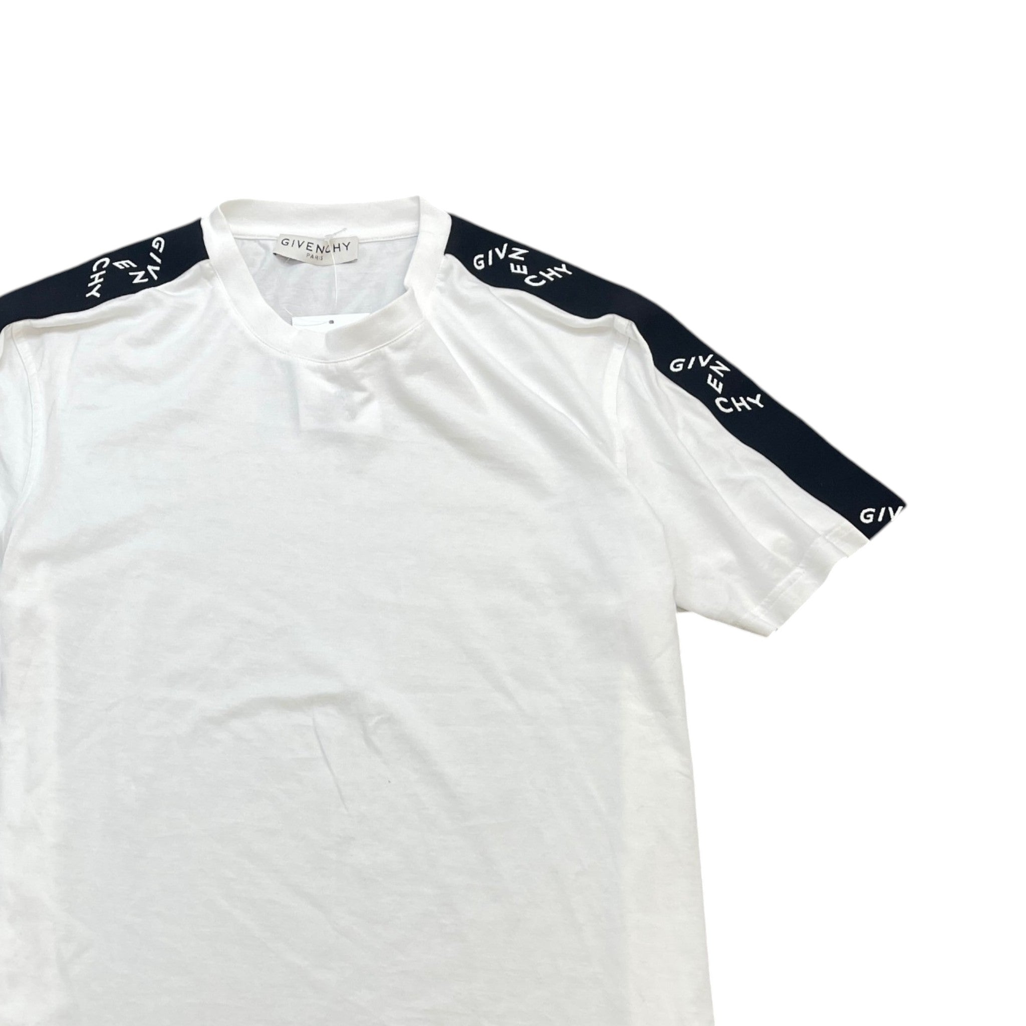 Men's Tape Logo T-Shirt White Size M