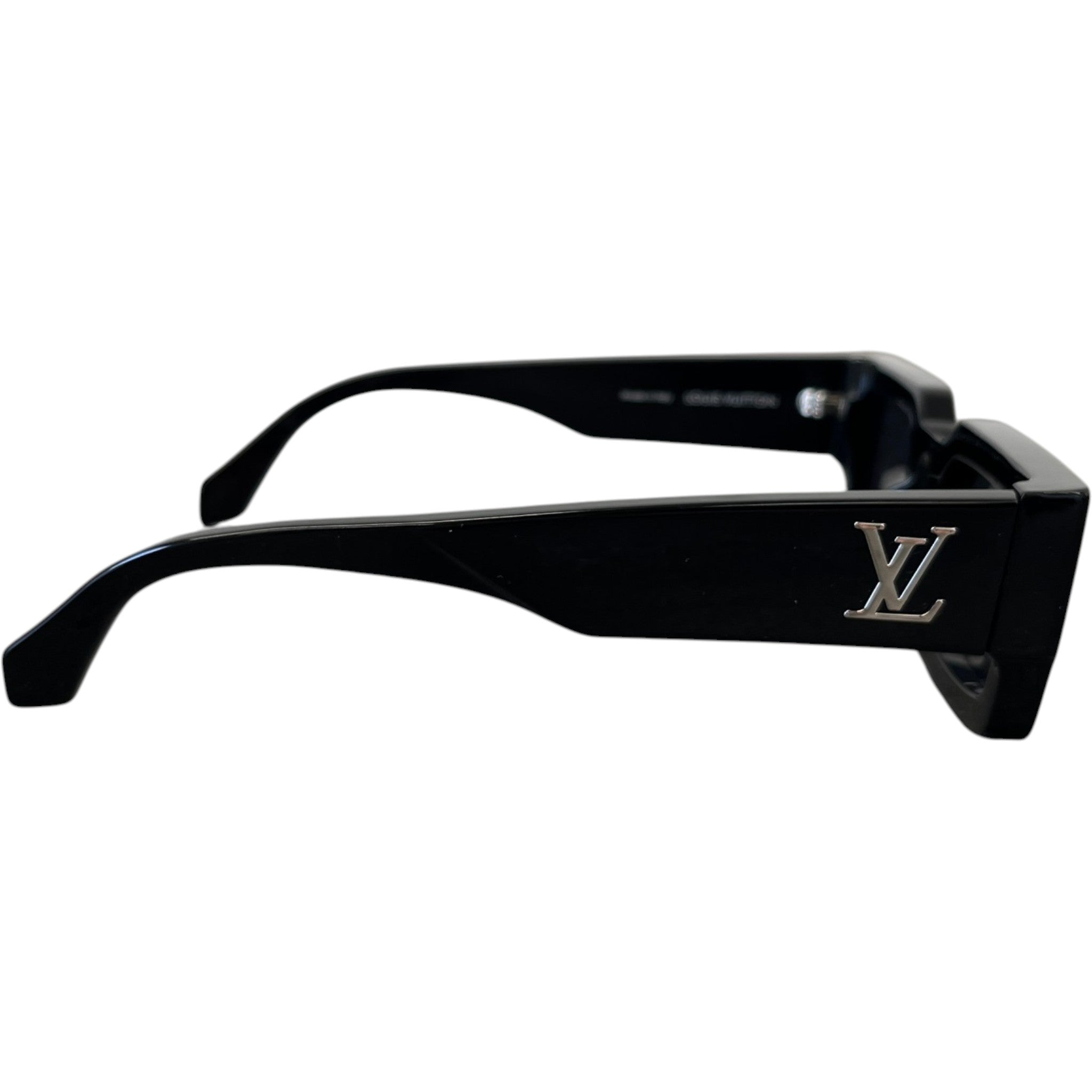Men's Lv Clash Low Square Sunglasses Black