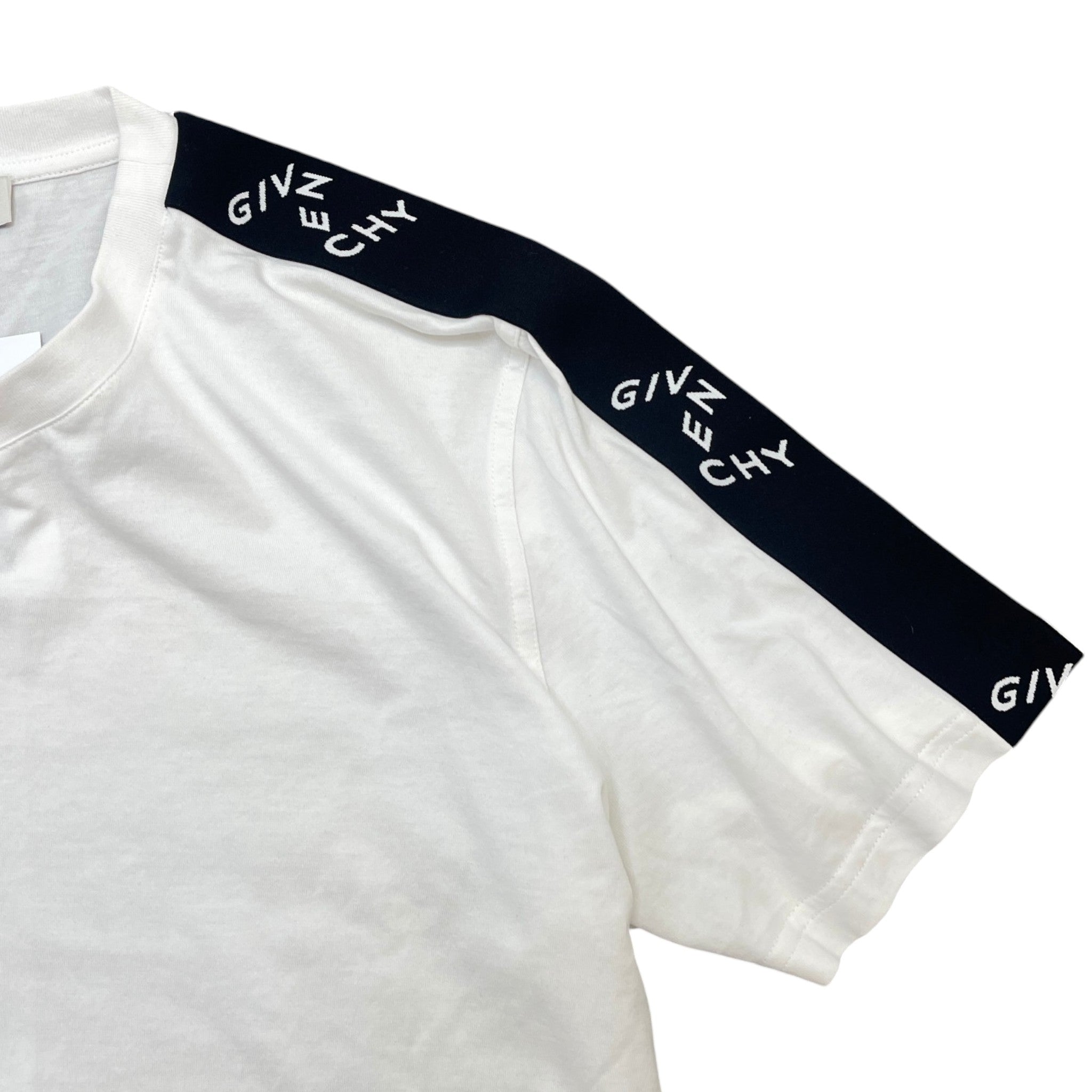 Men's Tape Logo T-Shirt White Size M