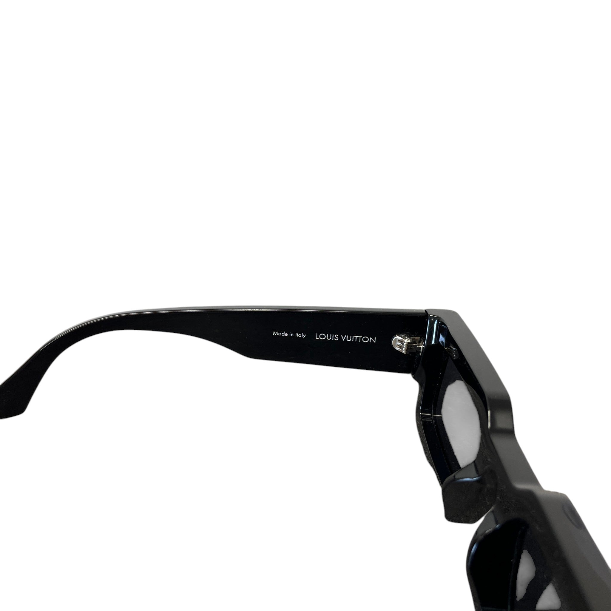 Men's Lv Clash Low Square Sunglasses Black