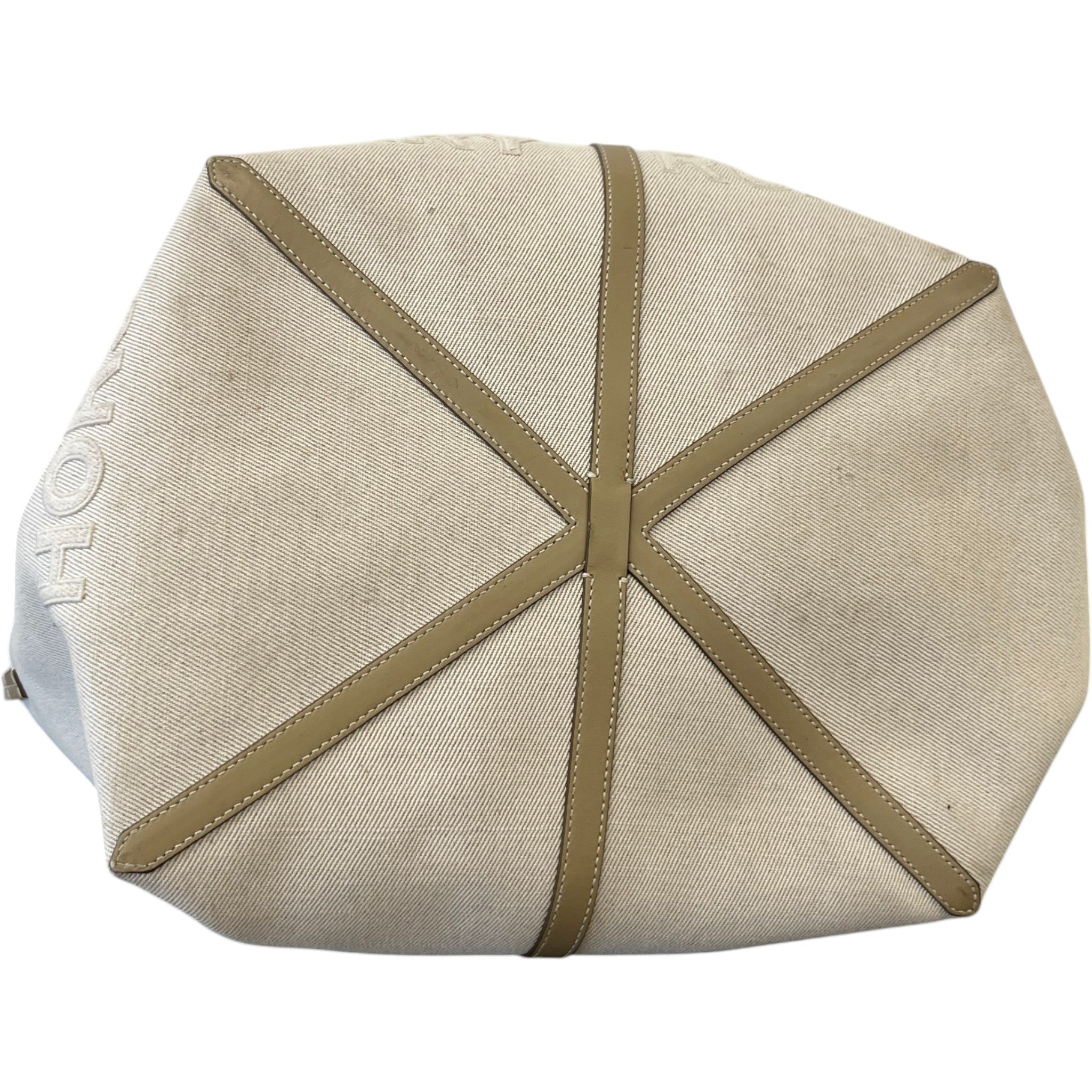 Women's Horseferry Linen Beach Tote Bag Beige