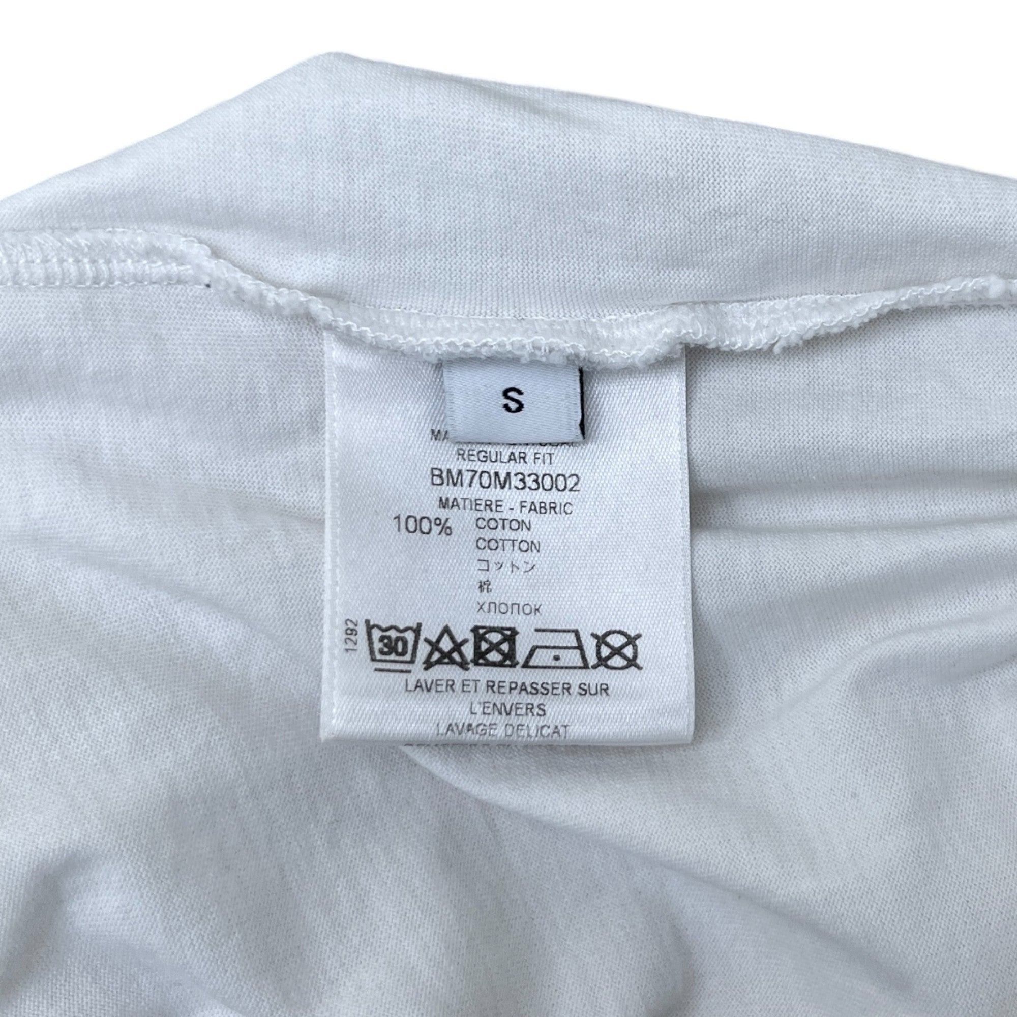 Men's Logo Print T-Shirt White Size S