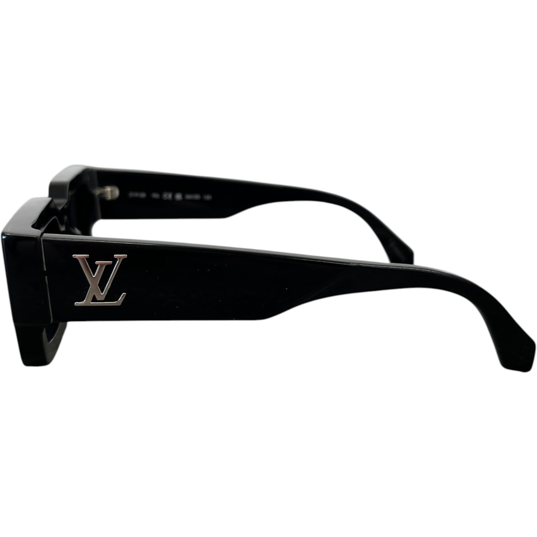 Men's Lv Clash Low Square Sunglasses Black