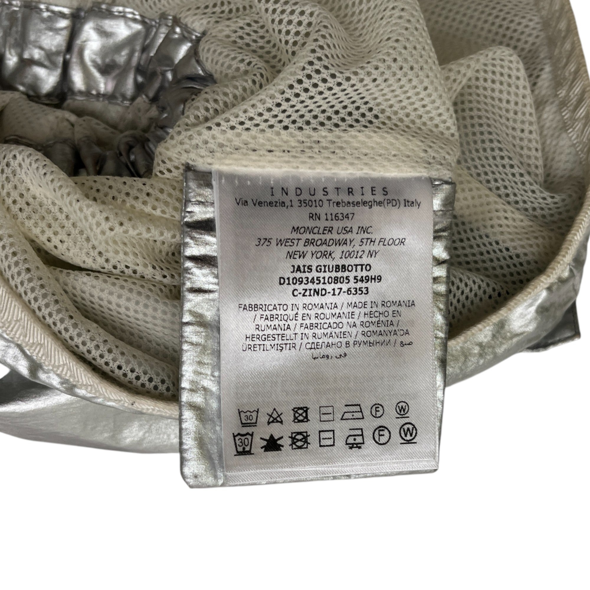 Women's Jais Windbreaker Silver Size 2 / UK 12