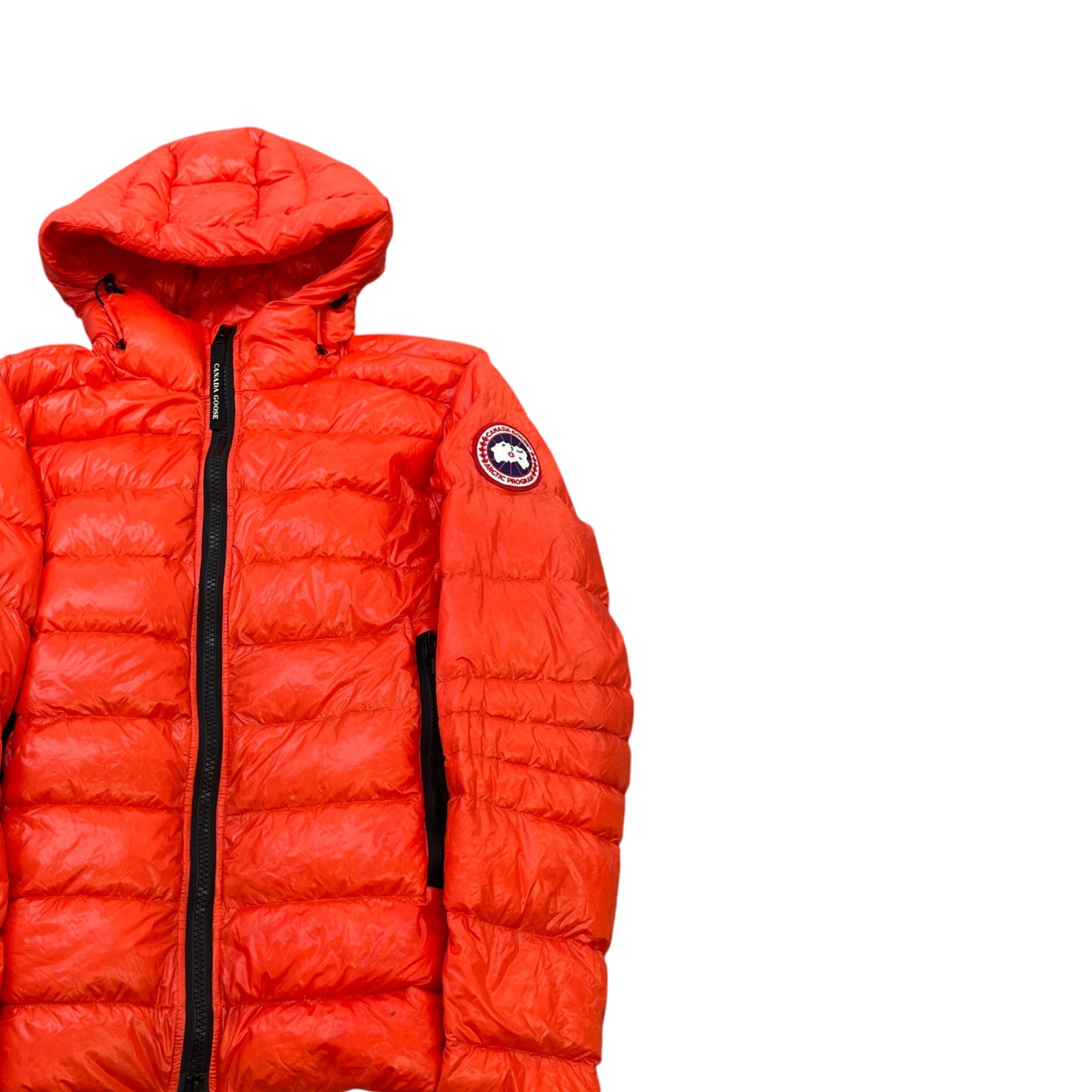 Men's Crofton Hoody Down Jacket Orange Size 2 / M