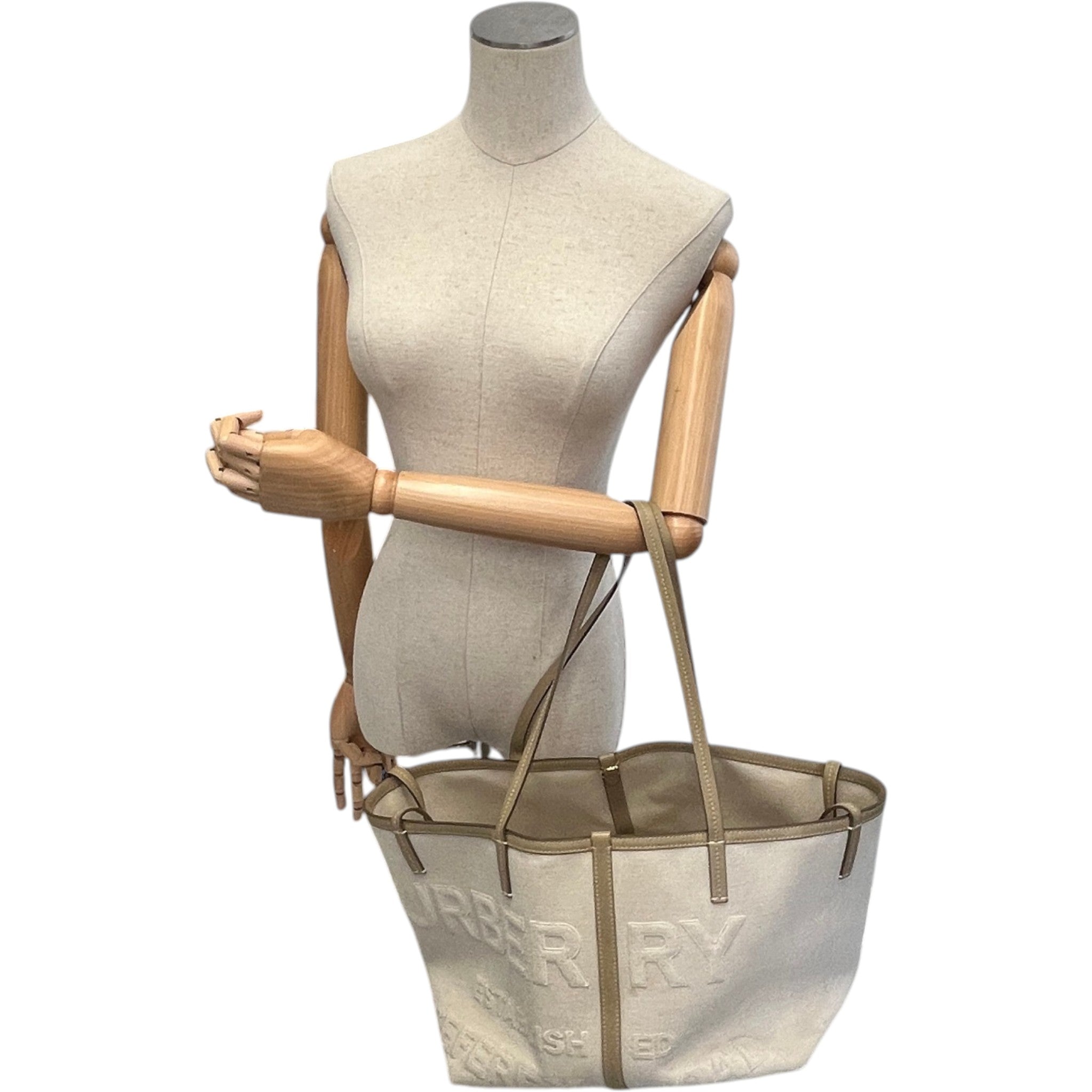 Women's Horseferry Linen Beach Tote Bag Beige