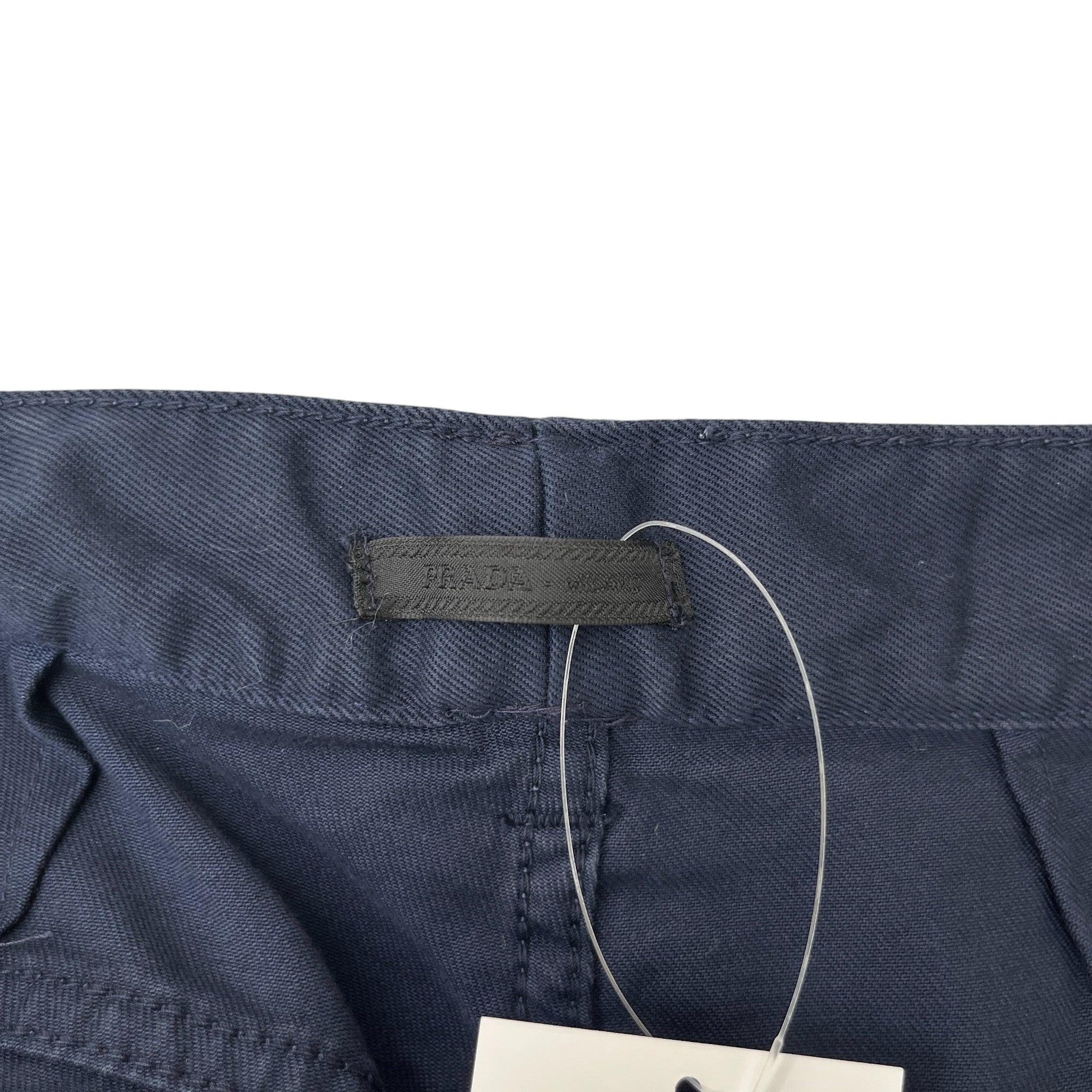 Men's Embroidered Logo Trousers Navy Size Waist 33"