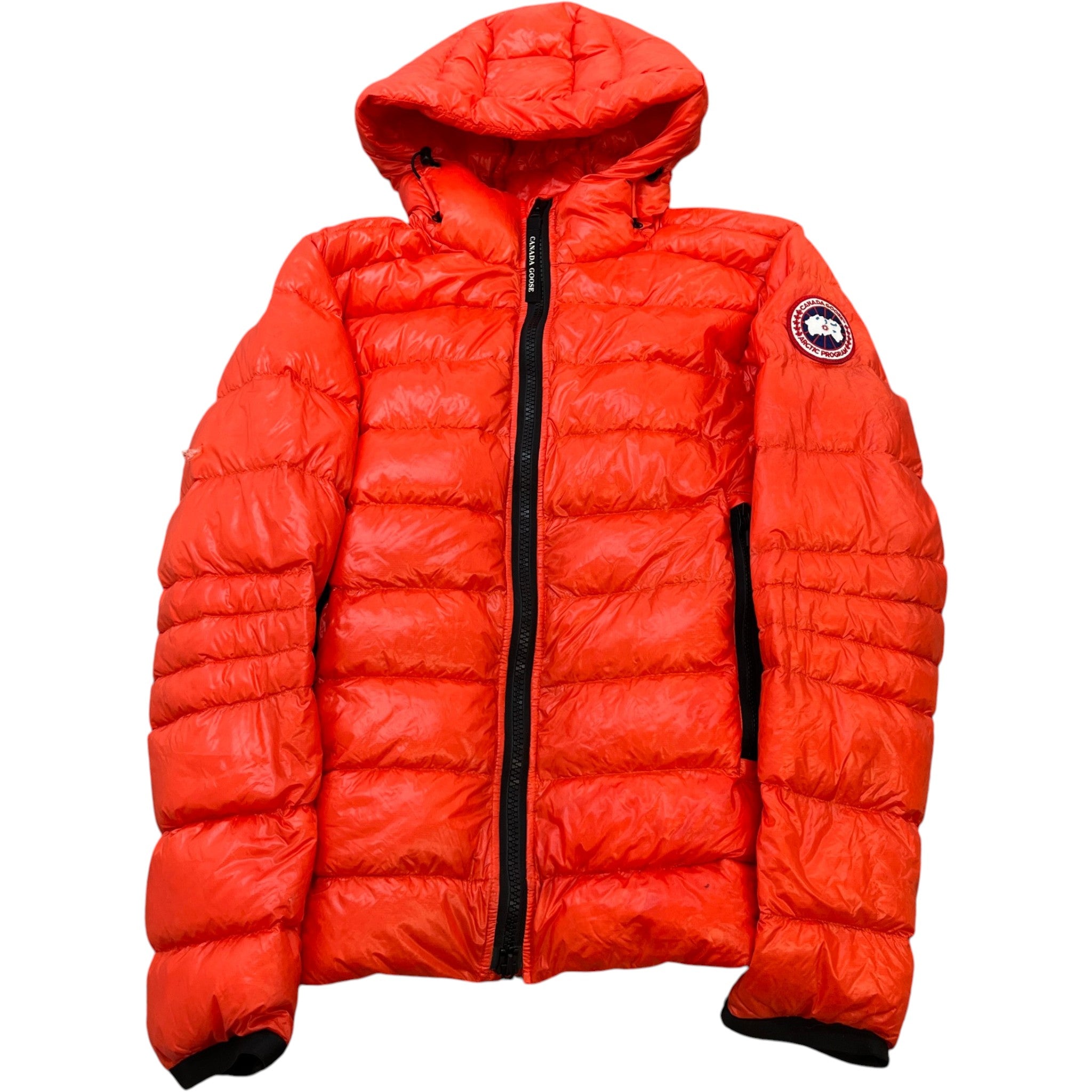 Men's Crofton Hoody Down Jacket Orange Size 2 / M