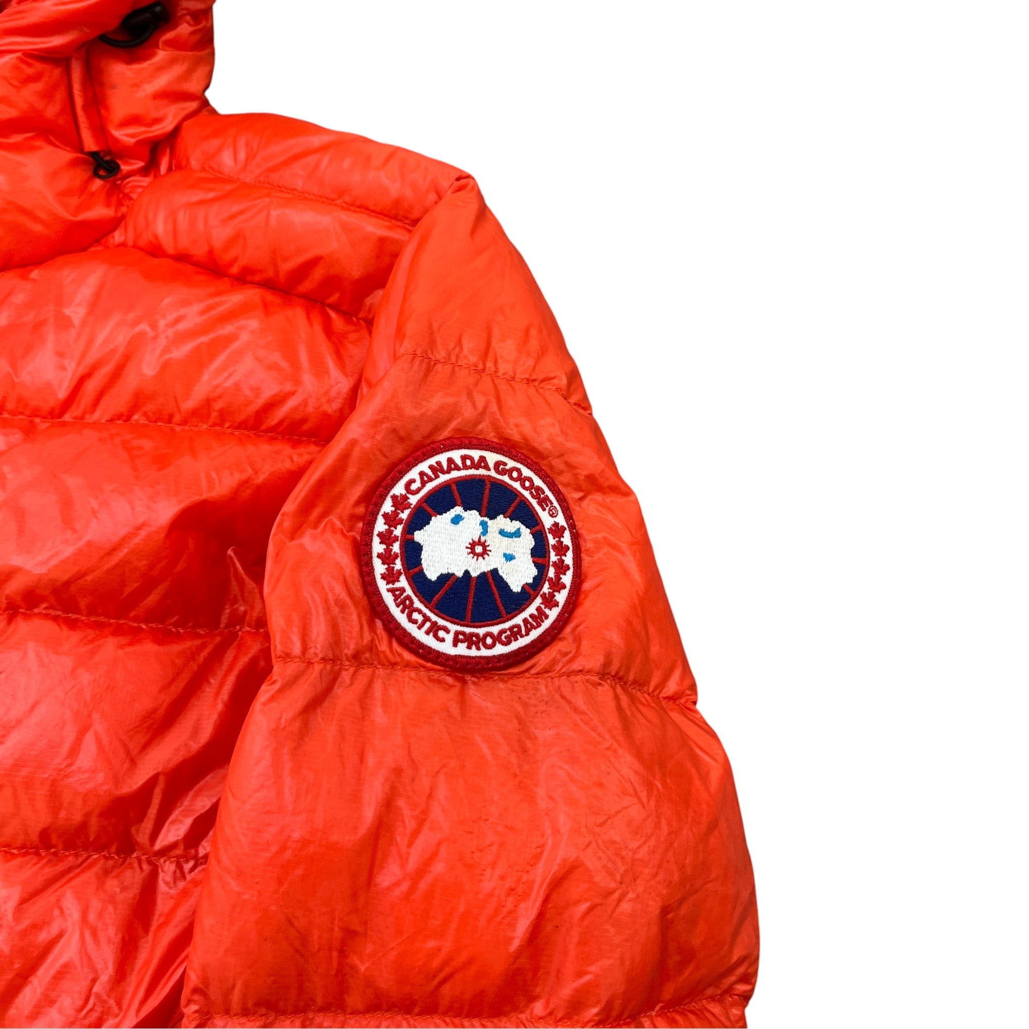 Men's Crofton Hoody Down Jacket Orange Size 2 / M
