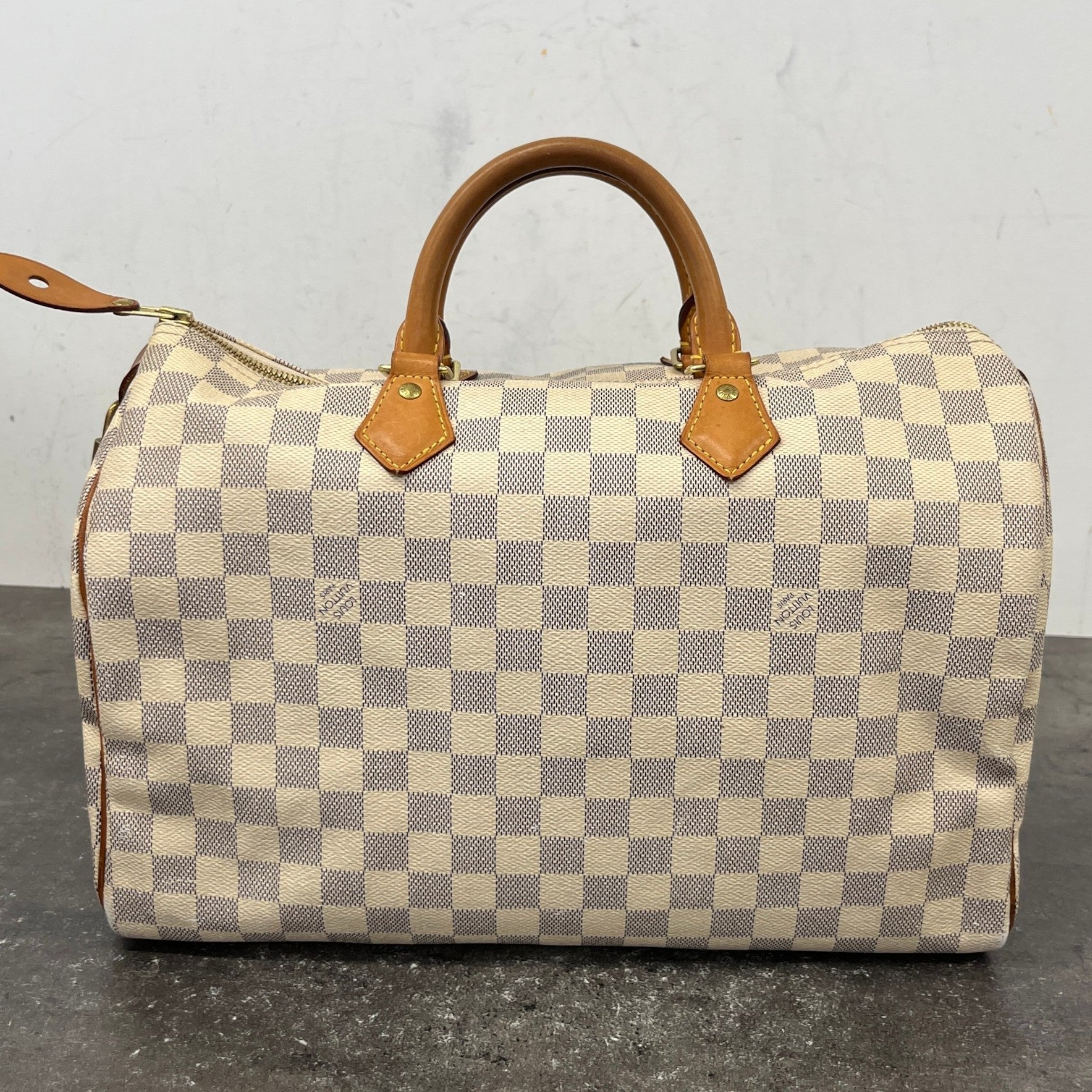 Women's Damier Azur Speedy 35 Bag Cream