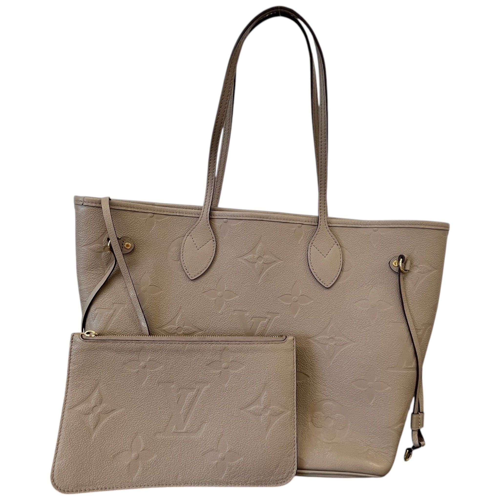 Women's Monogram Empreinte Neverfull Mm Handbag Grey