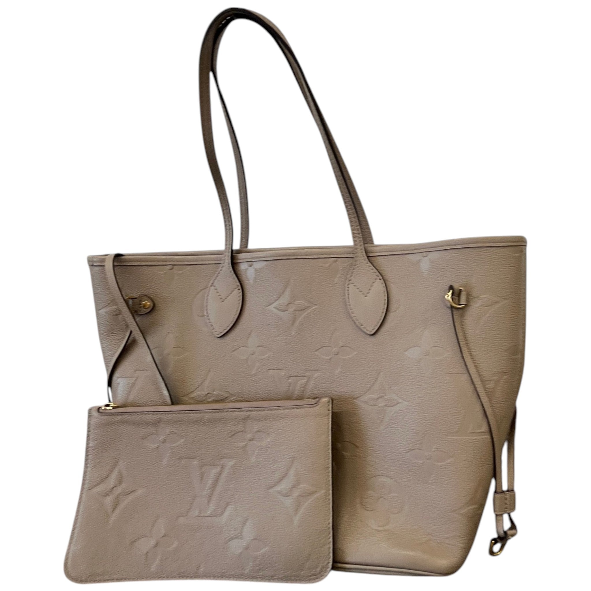 Women's Monogram Empreinte Neverfull Mm Handbag Grey