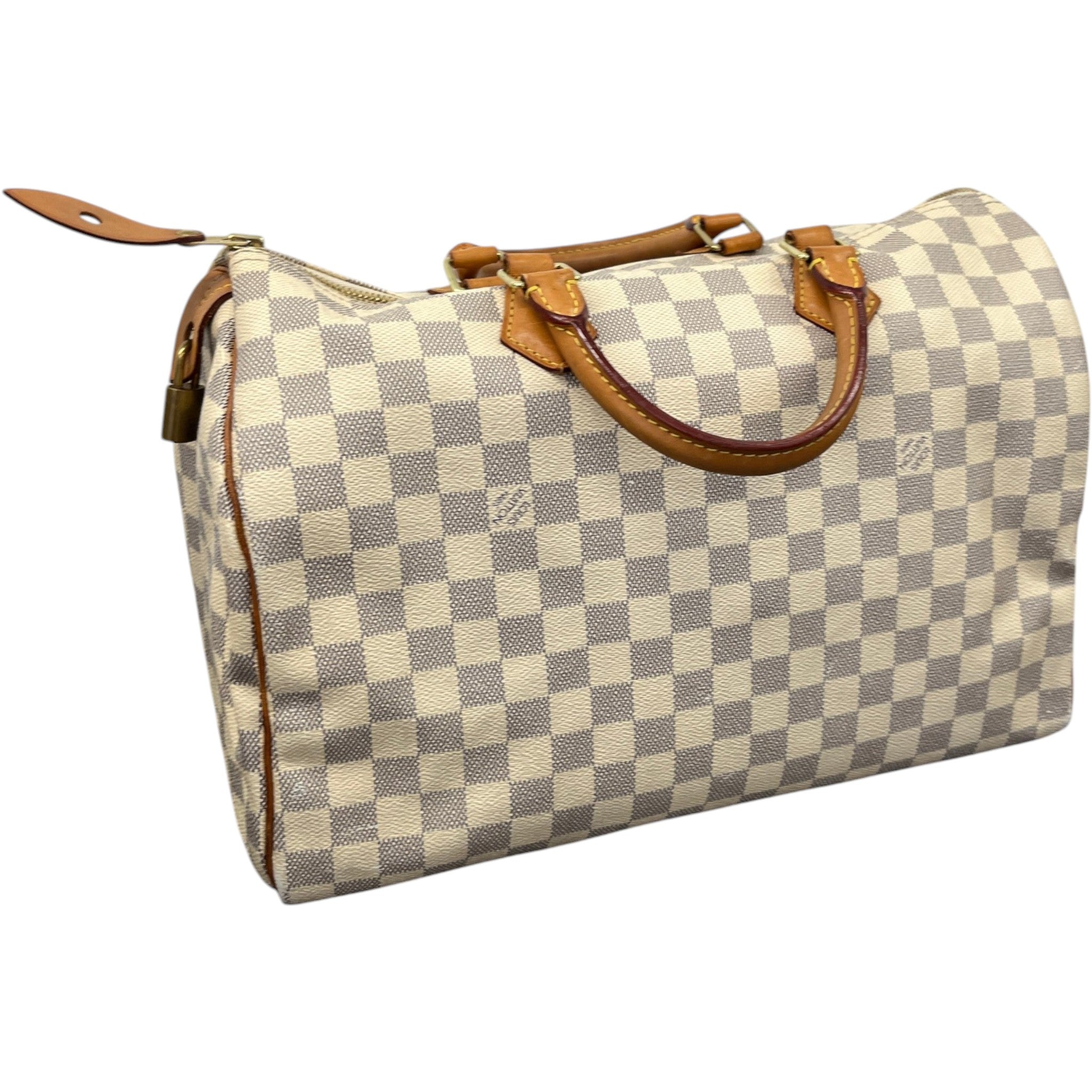 Women's Damier Azur Speedy 35 Bag Cream