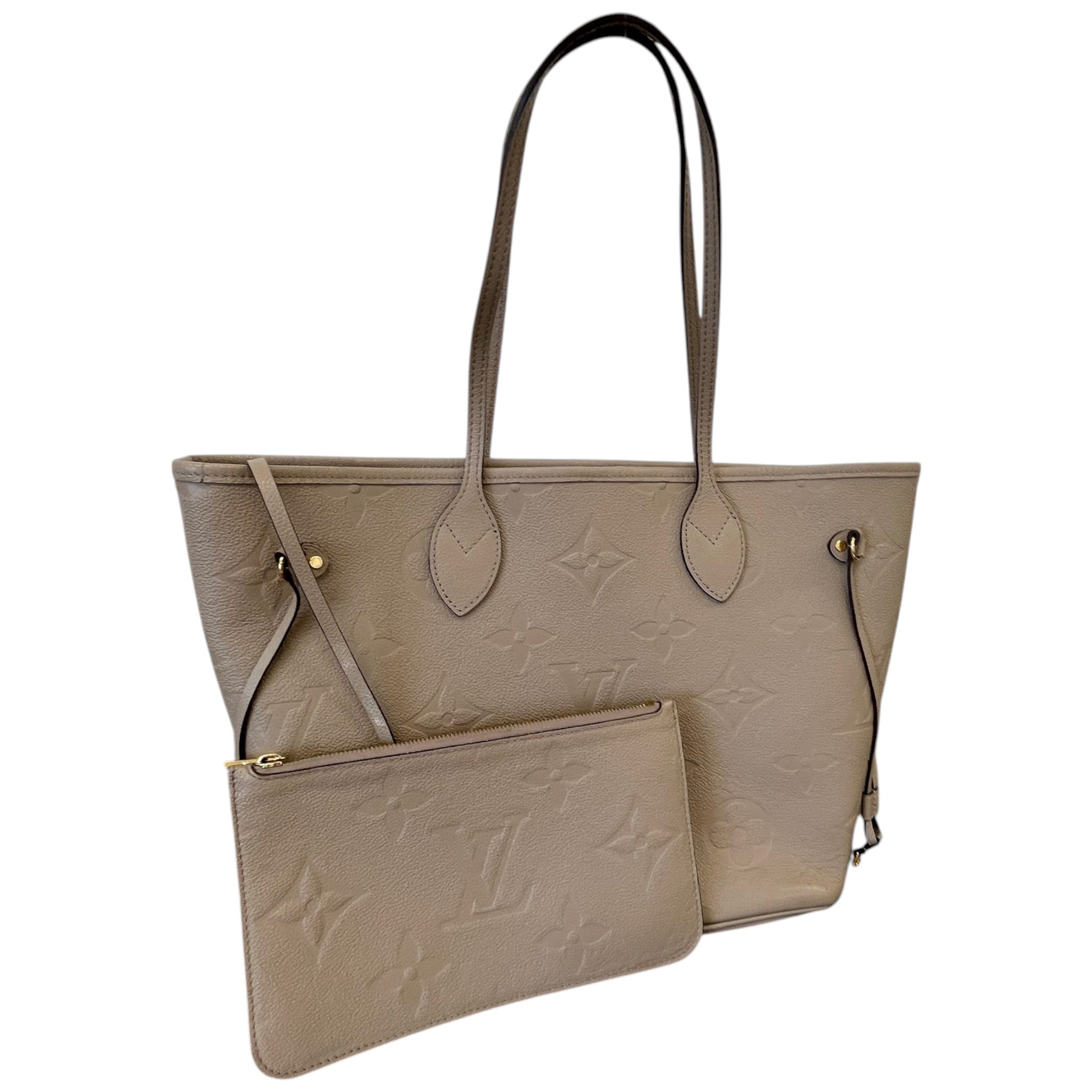 Women's Monogram Empreinte Neverfull Mm Handbag Grey