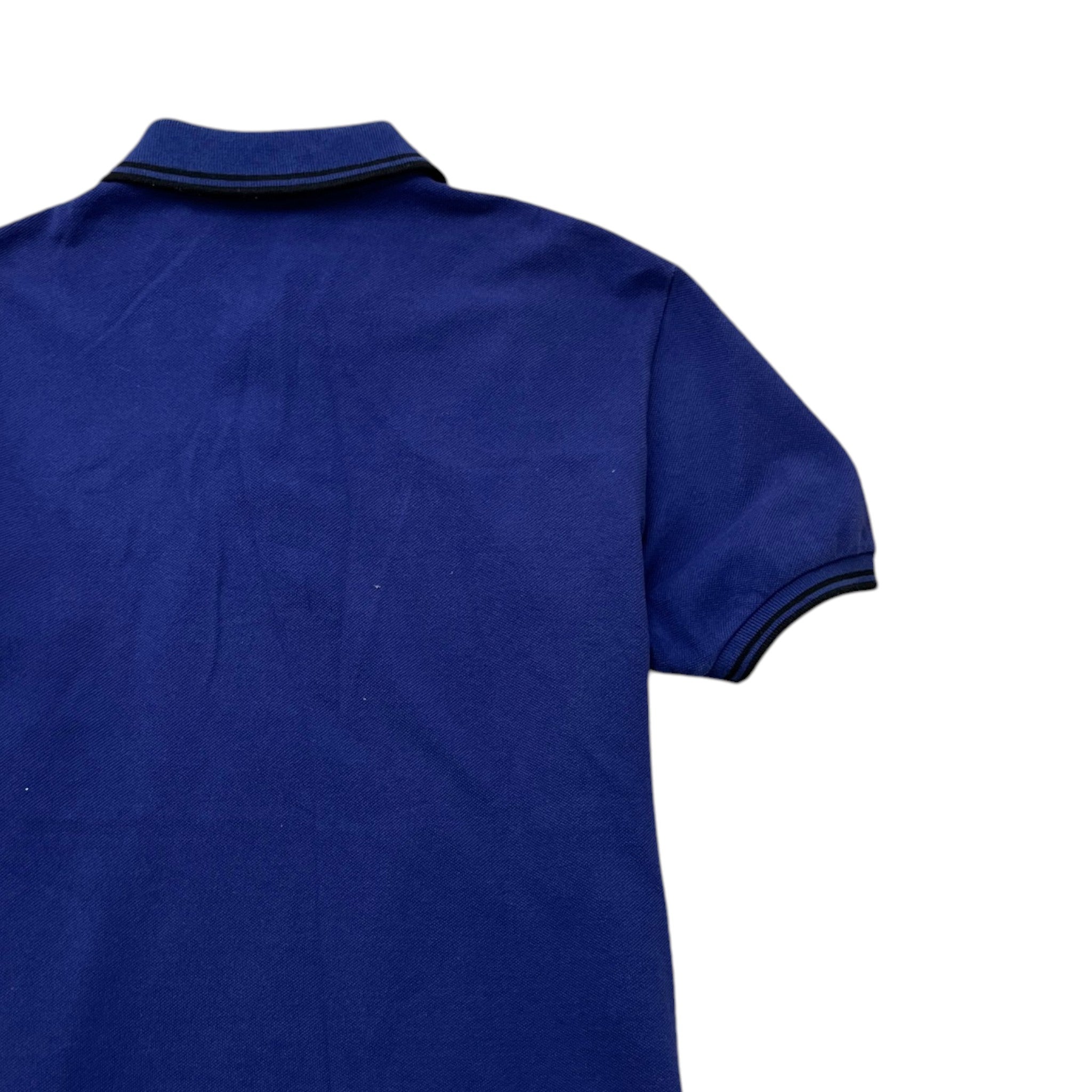 Men's Embroidered Logo Polo Shirt Navy Size S