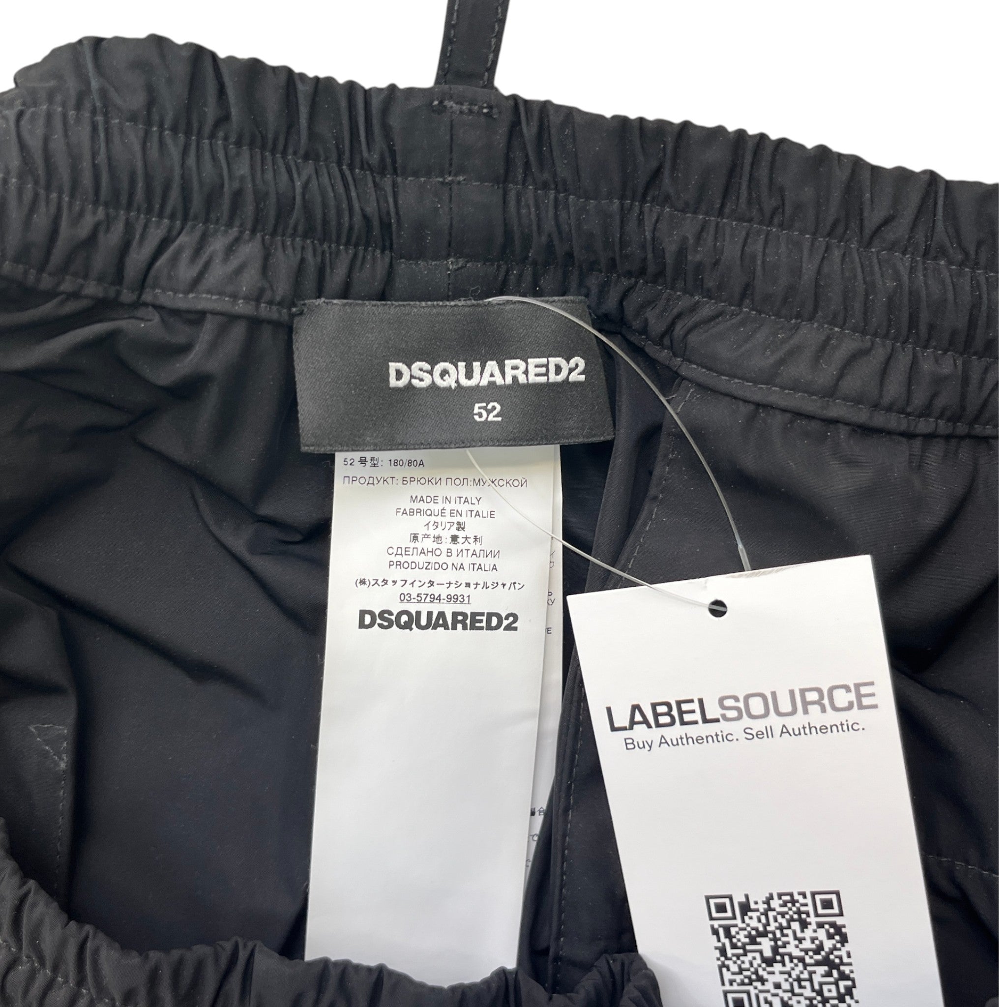 Men's Zip Up Cargos Black Size IT 52 / UK 36