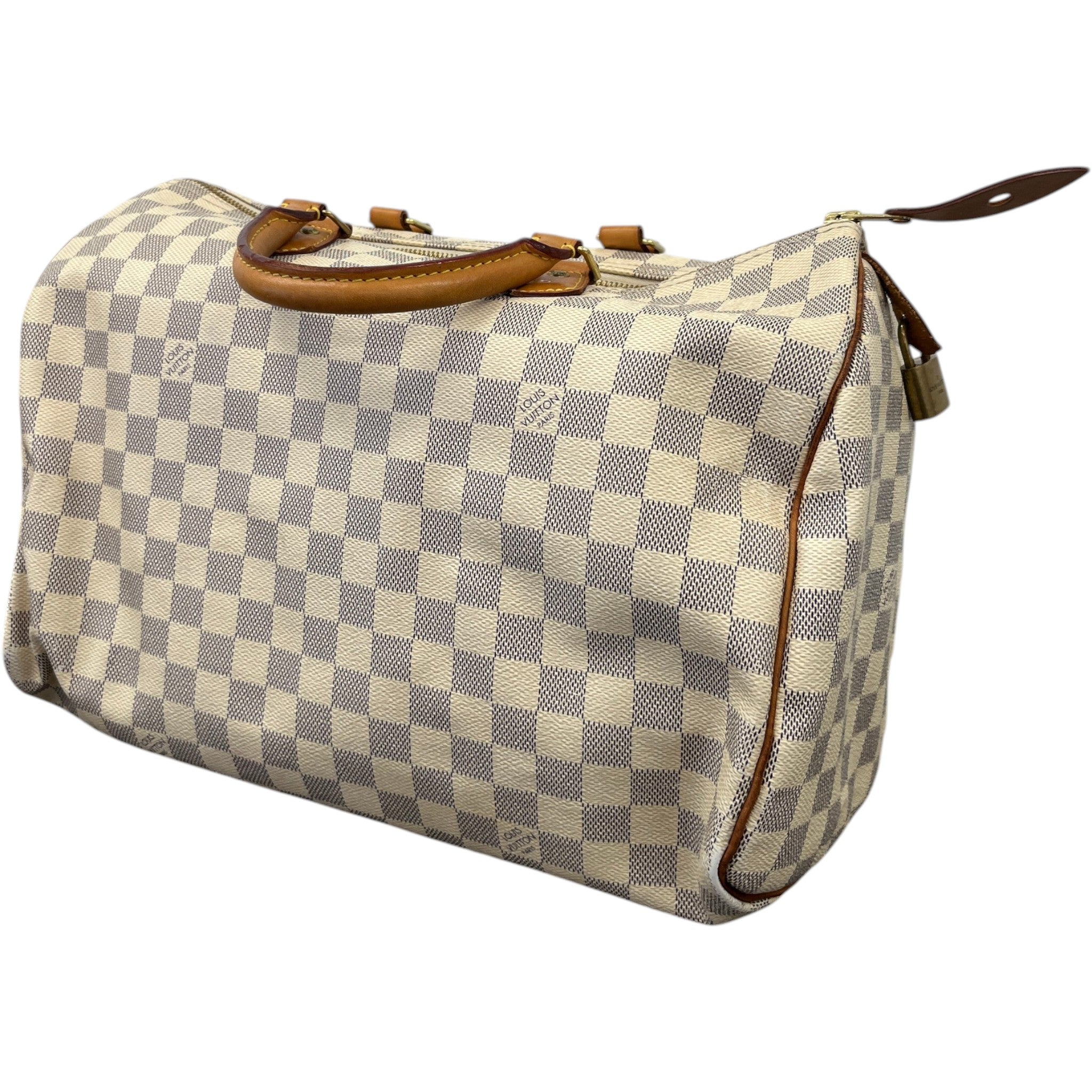 Women's Damier Azur Speedy 35 Bag Cream