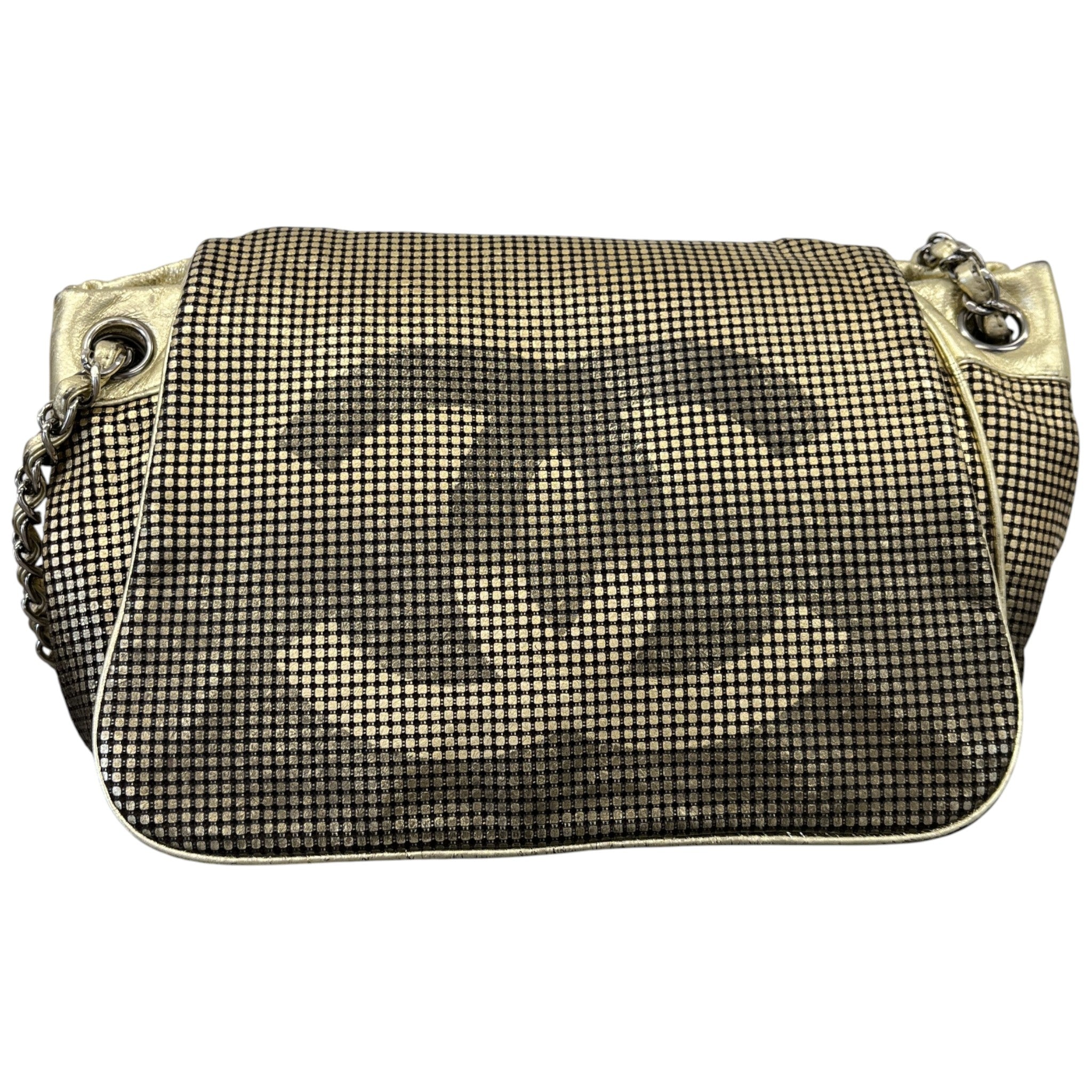 Women's Hollywood Accordion Flap Bag Gold