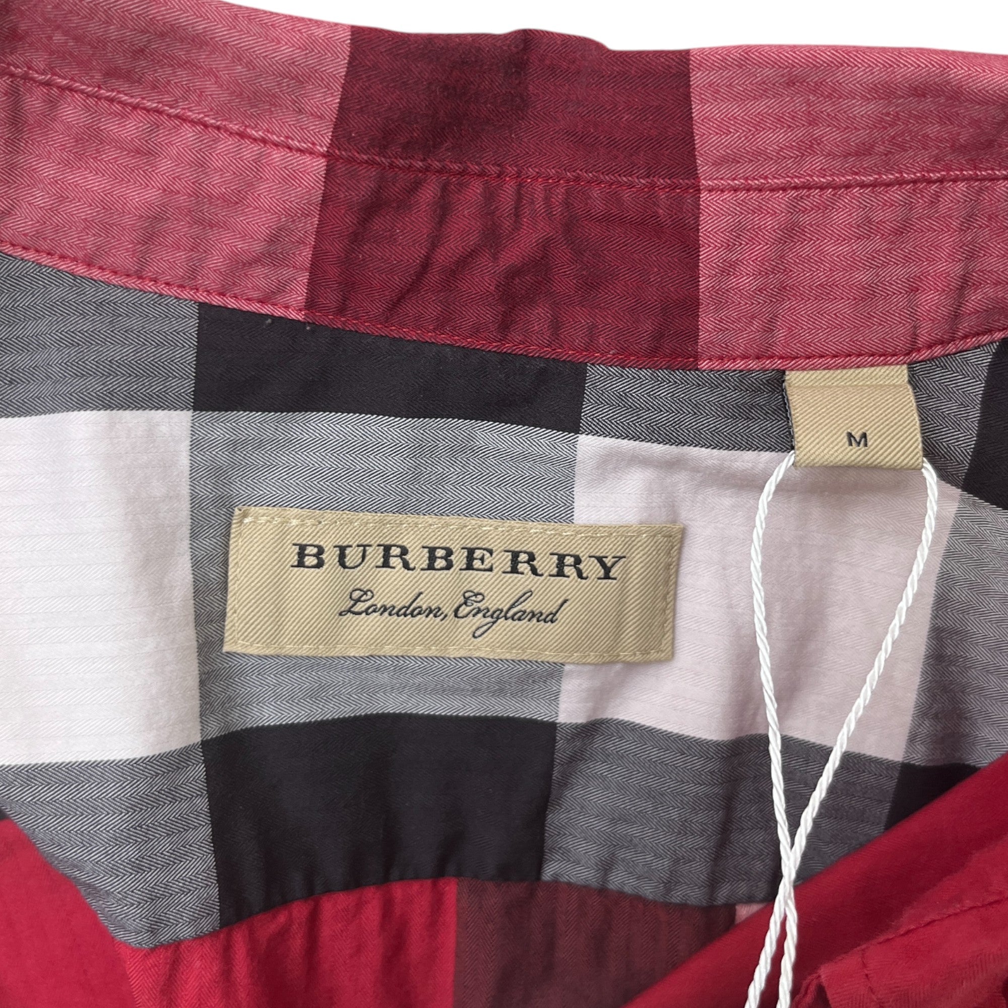 Men's Checkered Shirt Red Size M