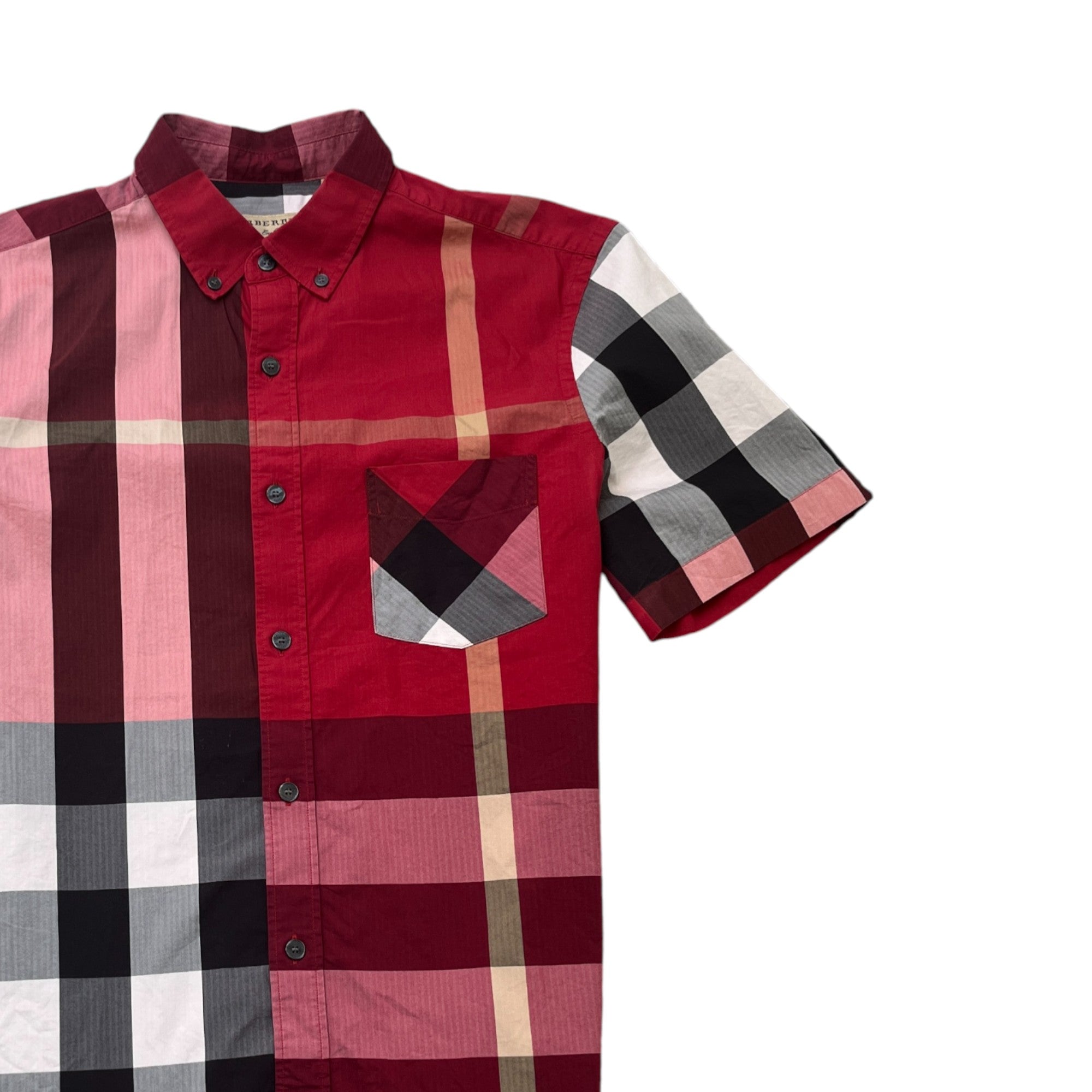 Men's Checkered Shirt Red Size M