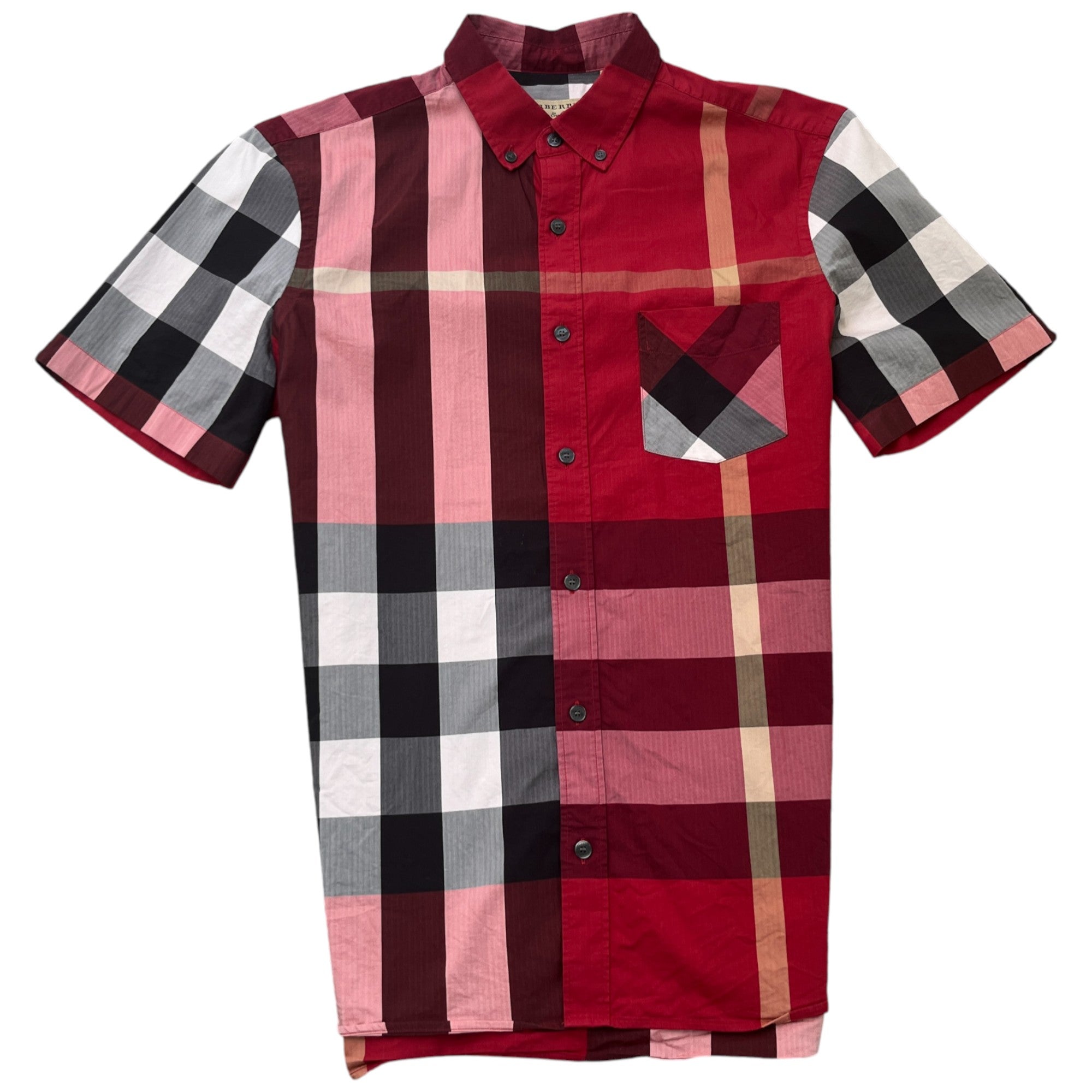 Men's Checkered Shirt Red Size M