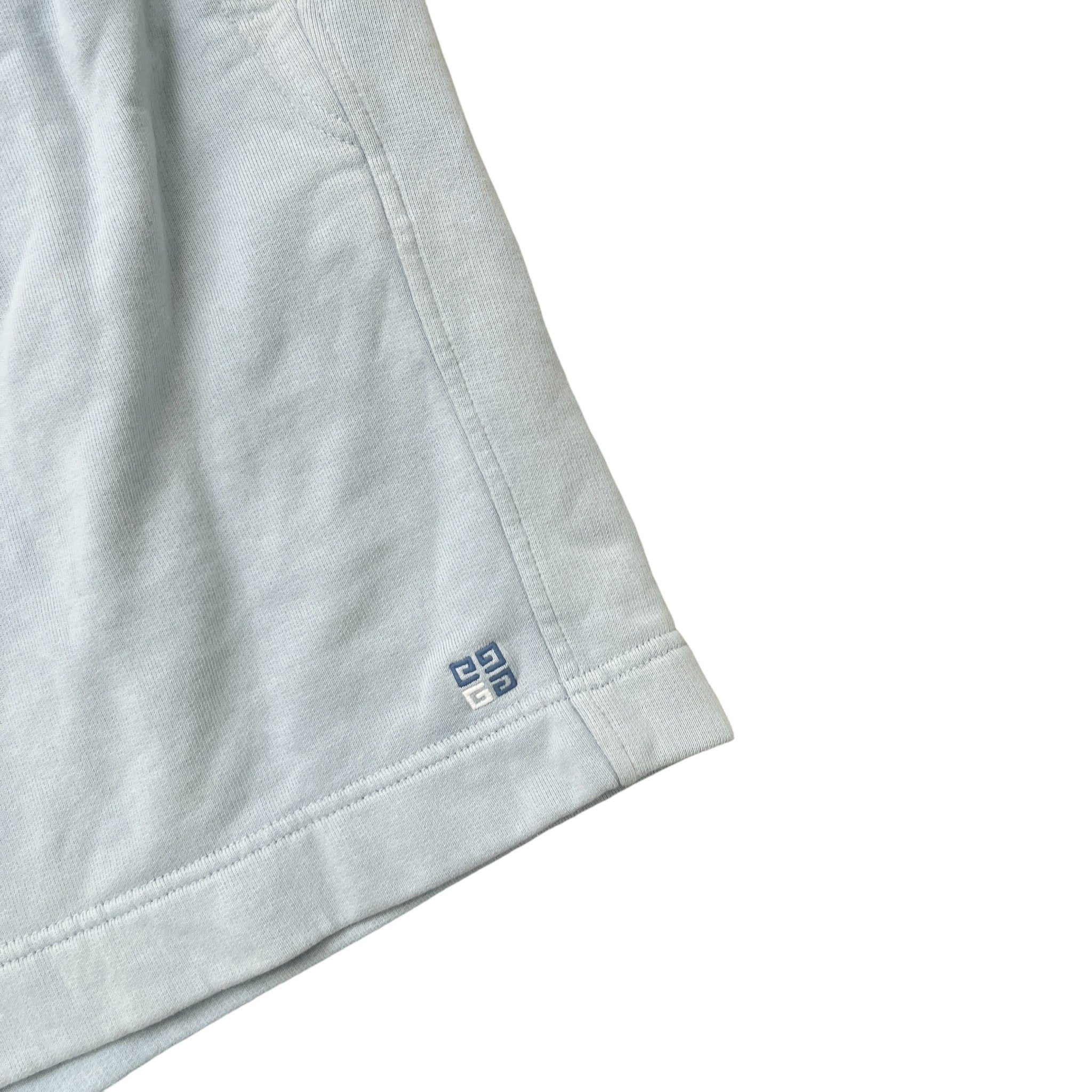 Men's Embroidered Logo Shorts Blue Size L