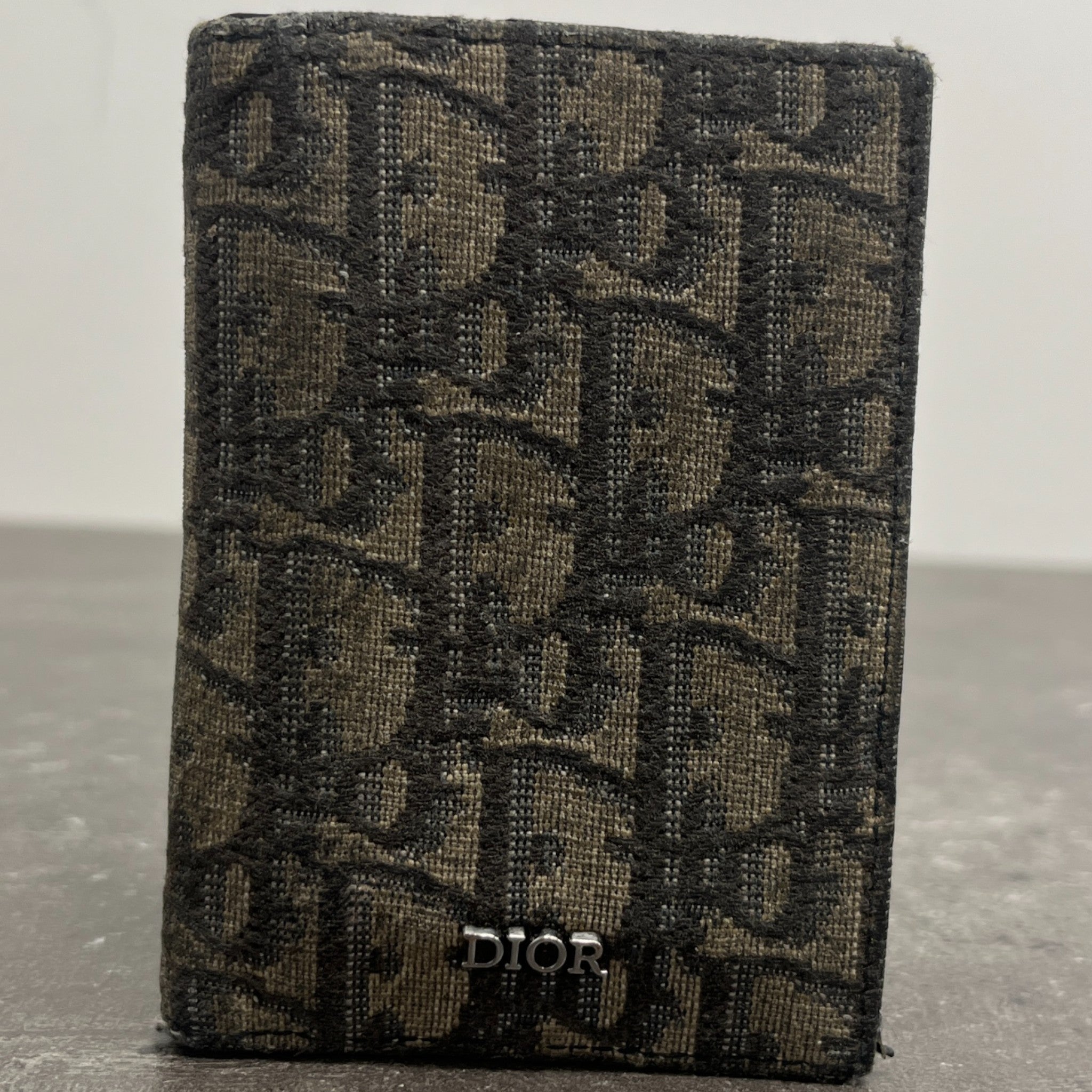 Men's Oblique Card Holder Beige