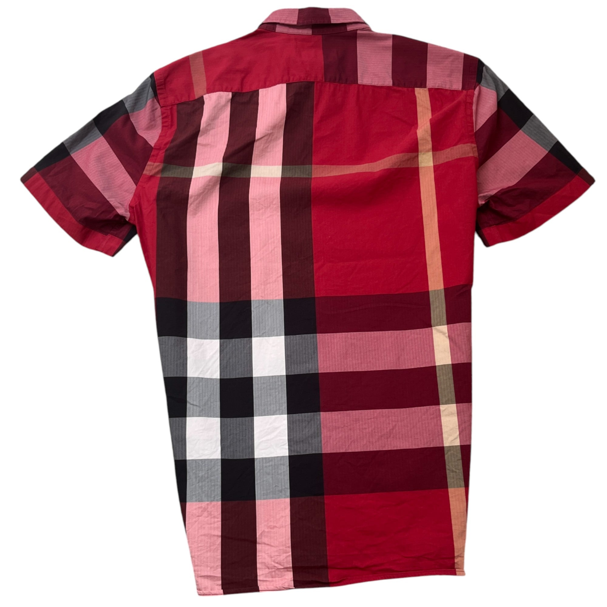 Men's Checkered Shirt Red Size M