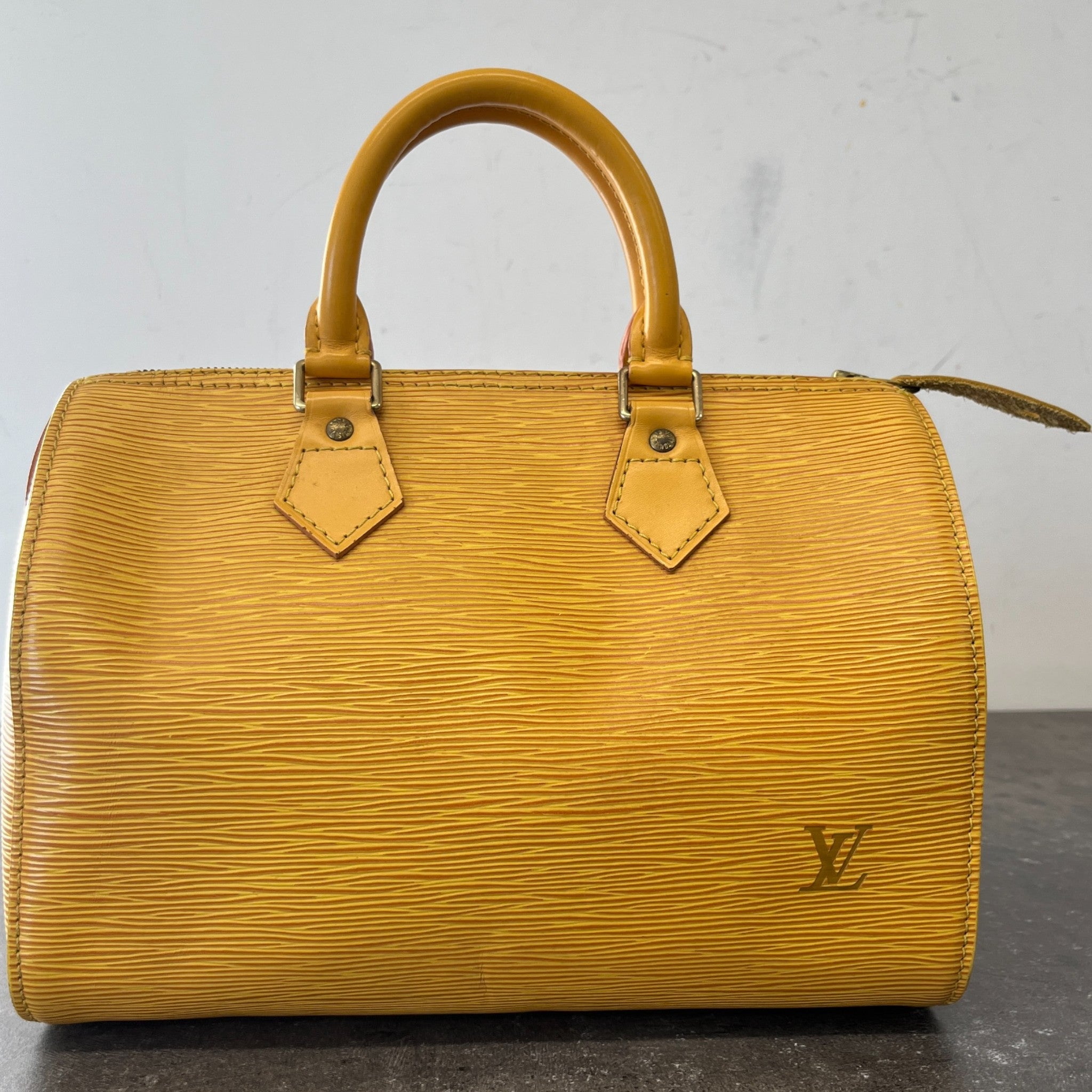 Women's Epi Leather Speedy 25 Bag Yellow