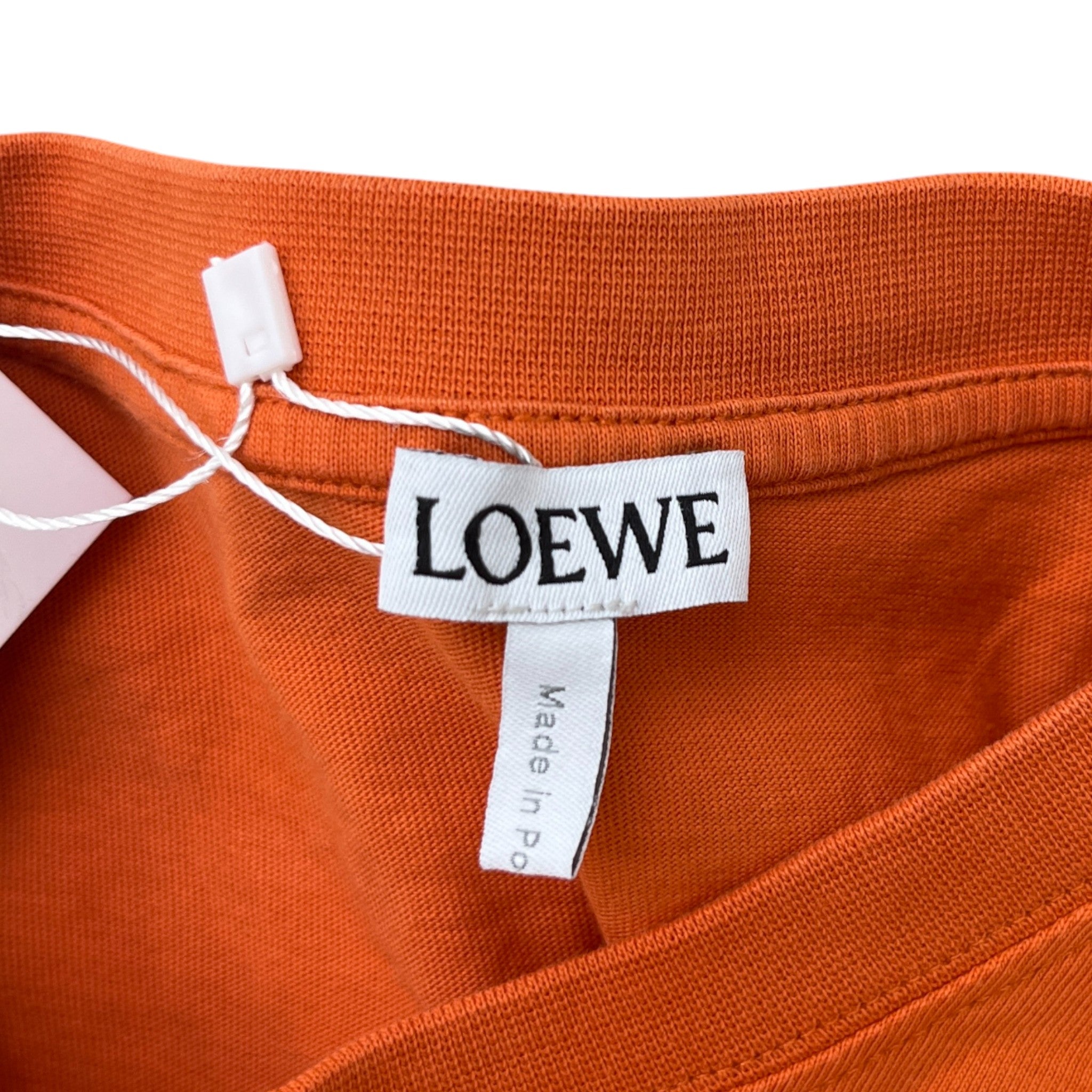 Men's Debossed Anagram T-Shirt Orange Size S