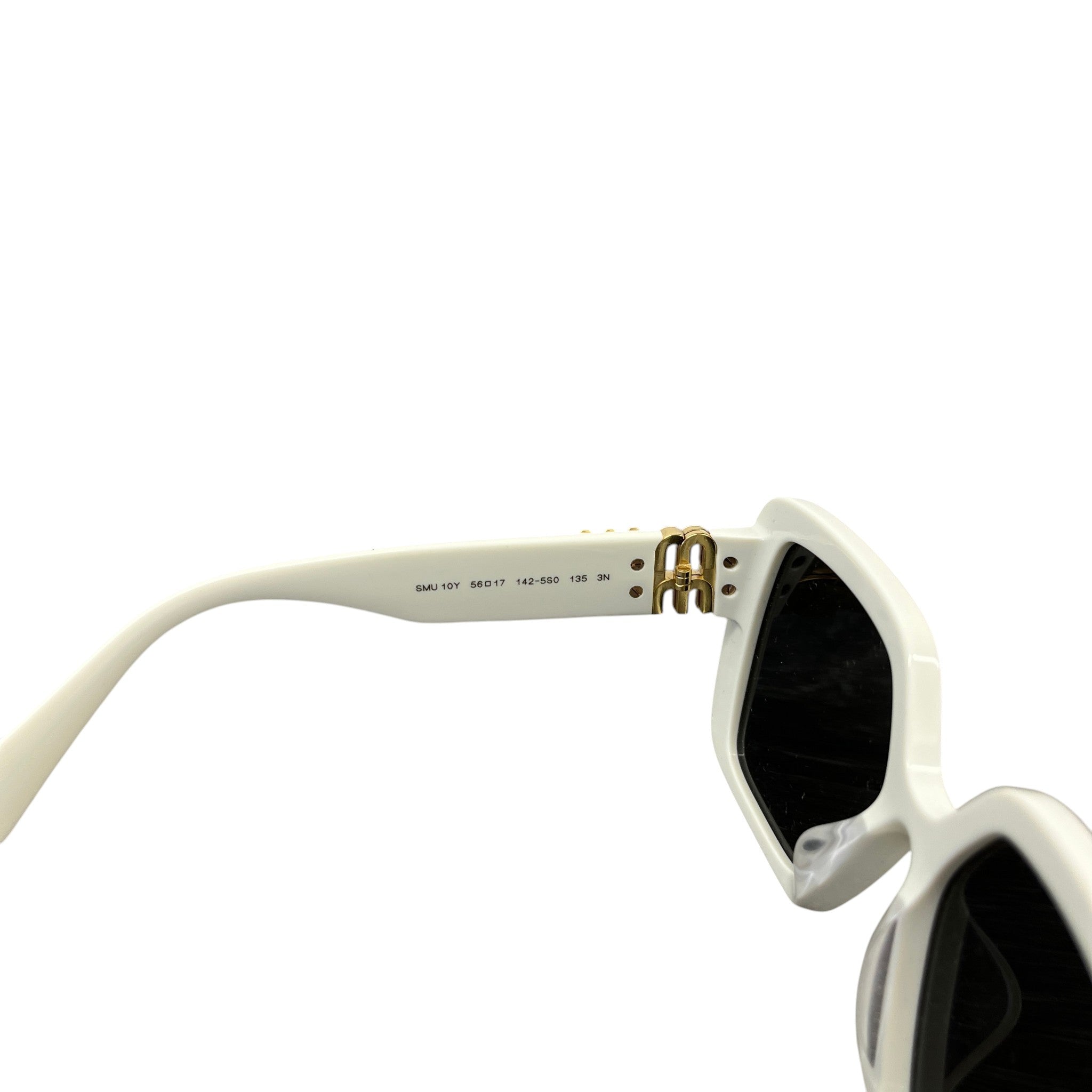 Women's Smu 10Ys Logo Sunglasses White
