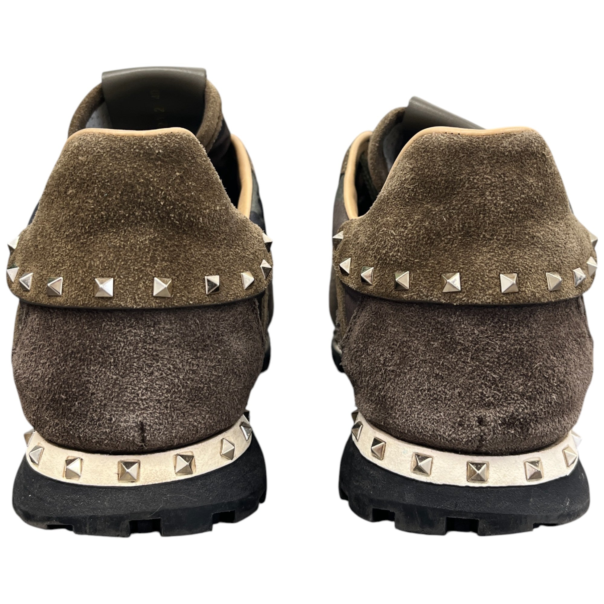 Men's Rockstud Camouflage Low Trainers Khaki Size EU 40 / UK 6