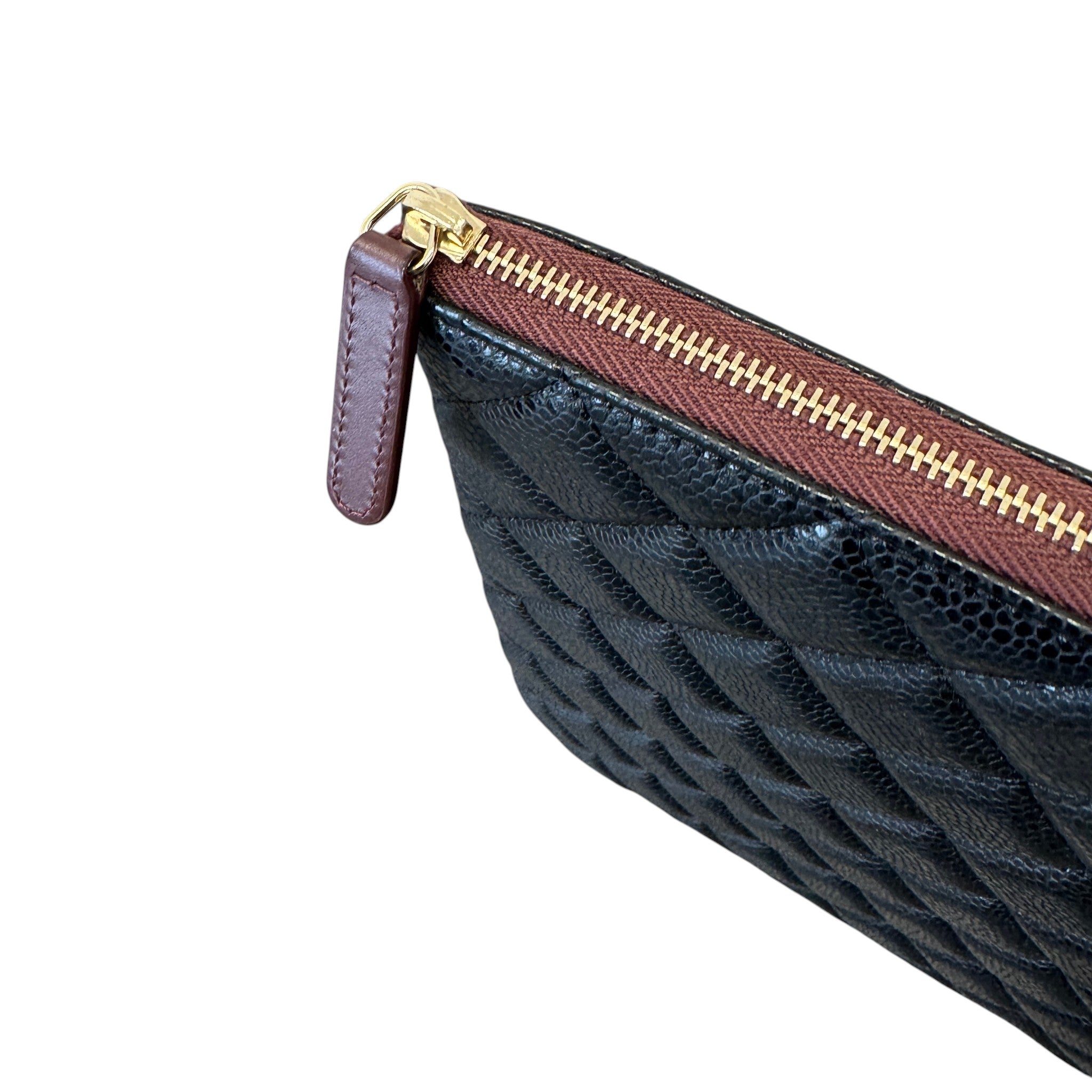 Women's Timeless/Classique Caviar Quilted Clutch Black