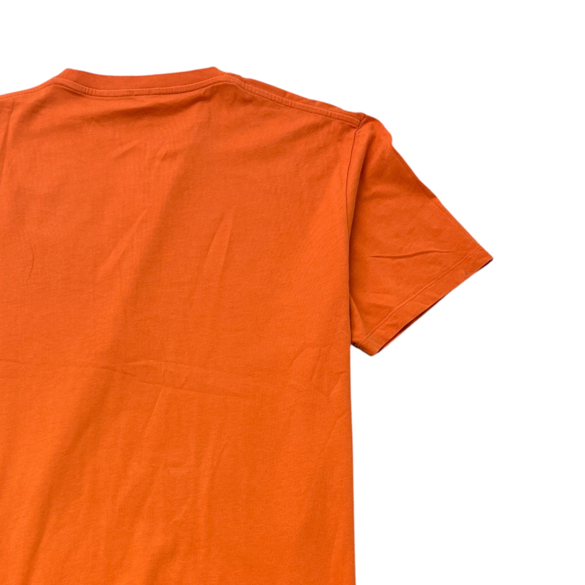 Men's Debossed Anagram T-Shirt Orange Size S