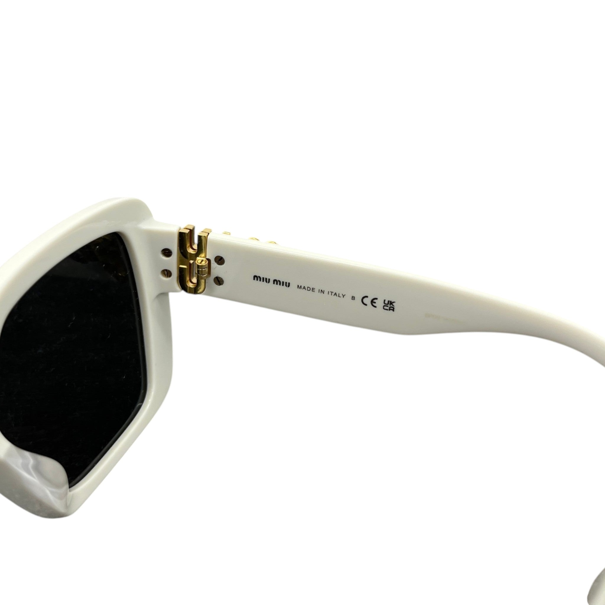 Women's Smu 10Ys Logo Sunglasses White