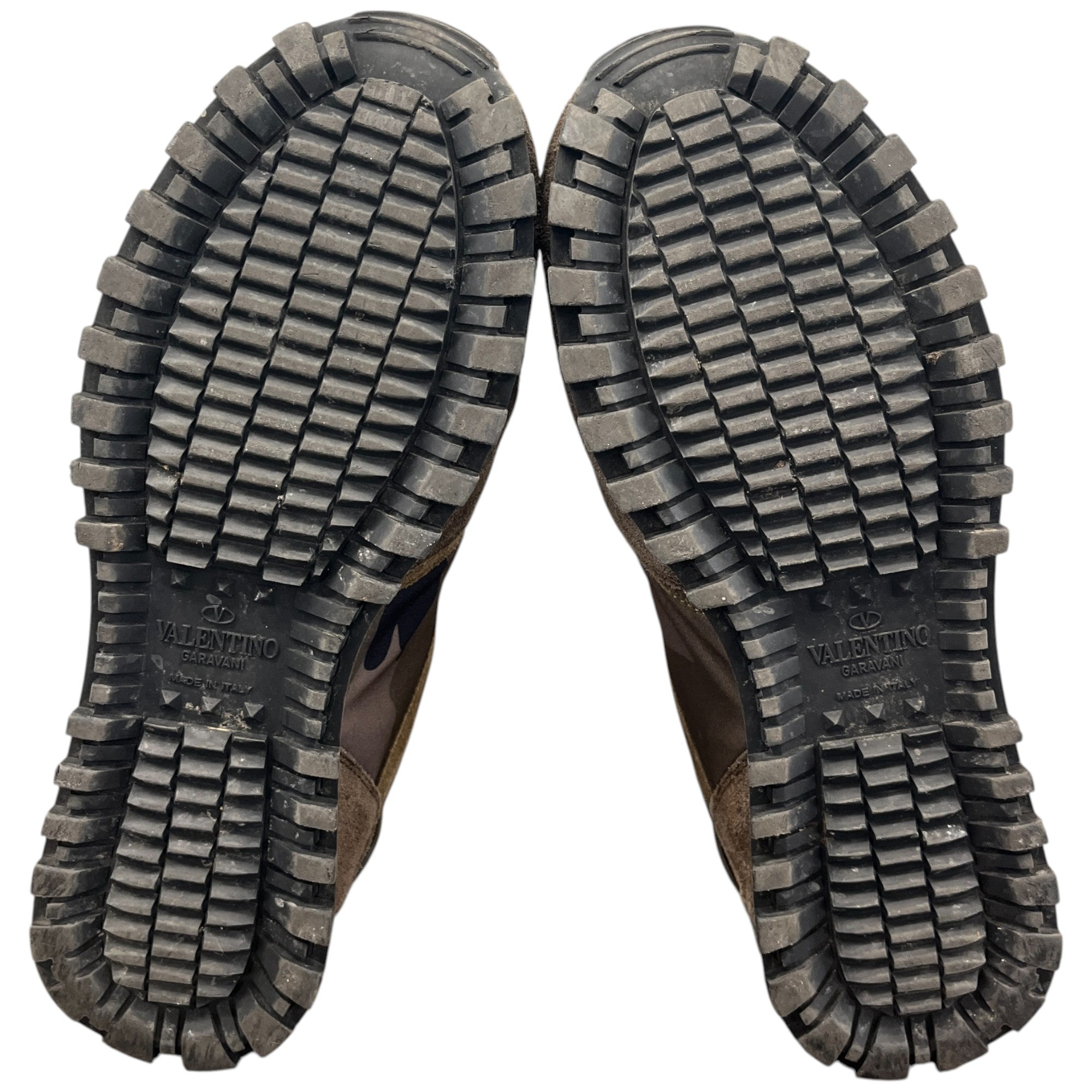 Men's Rockstud Camouflage Low Trainers Khaki Size EU 40 / UK 6