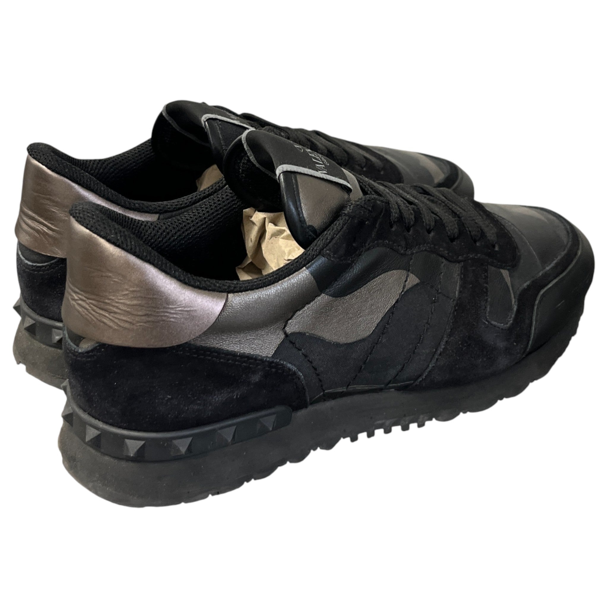 Men's Rock Runners Low Trainers Black Size EU 41 / UK 7