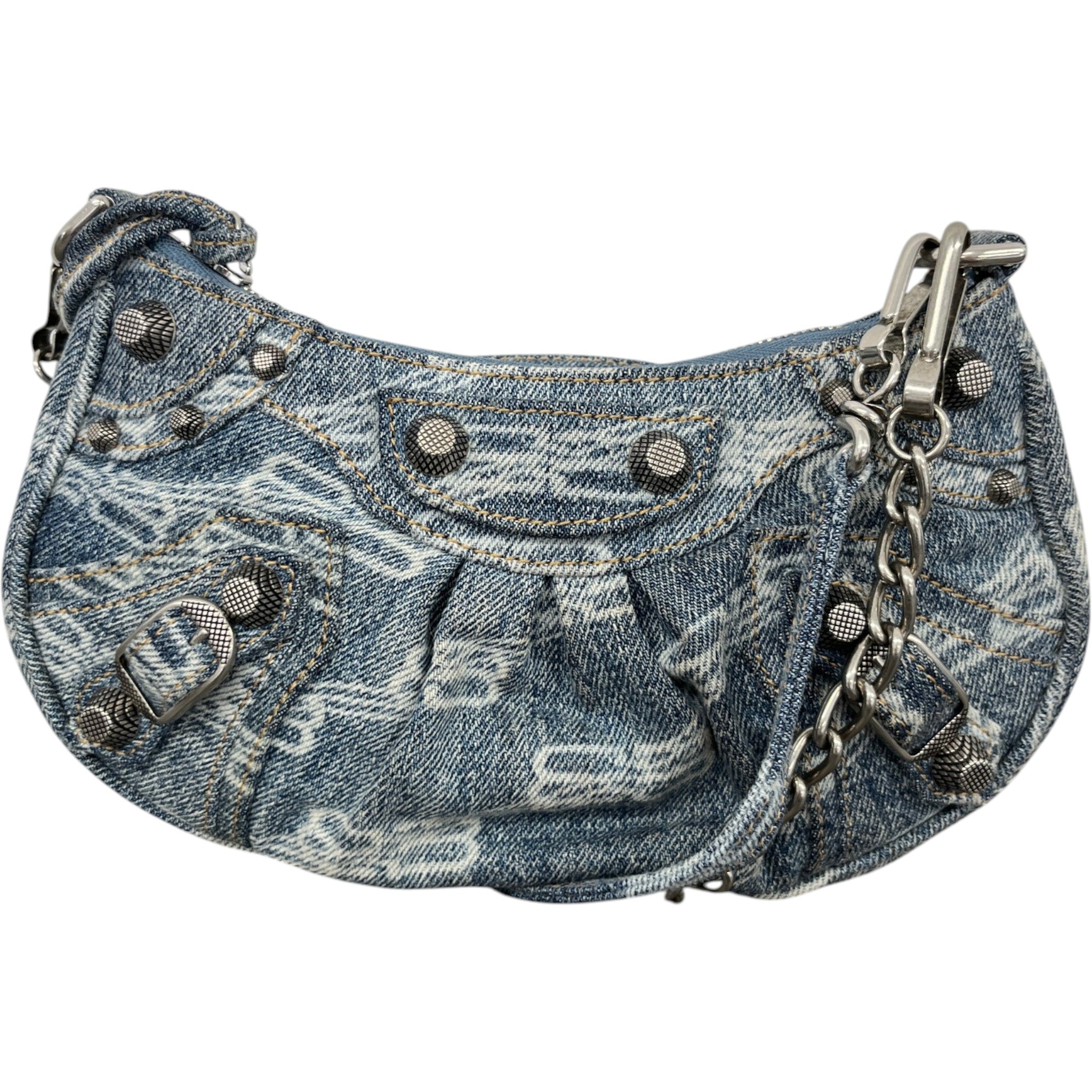 Women's Le Cagole Mini Denim Bag Blue
