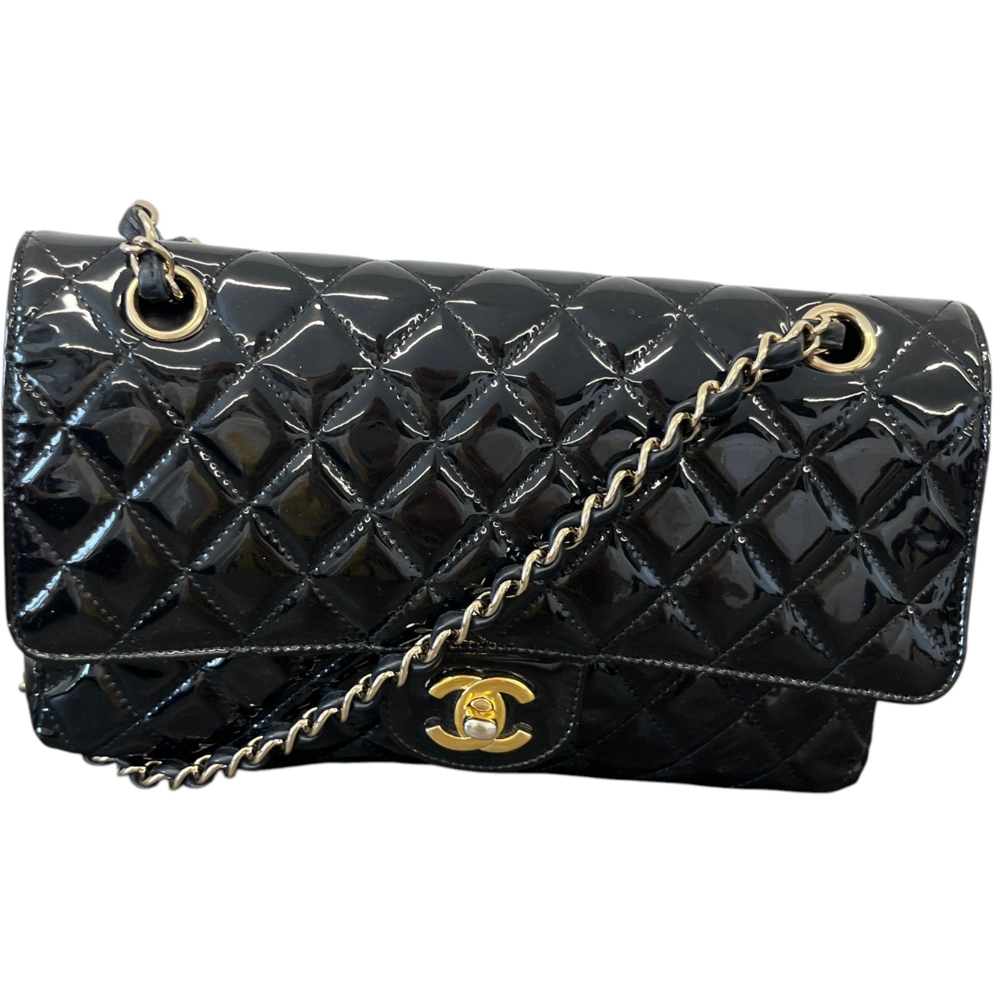 Women's Medium Classic Double Flap Bag Black