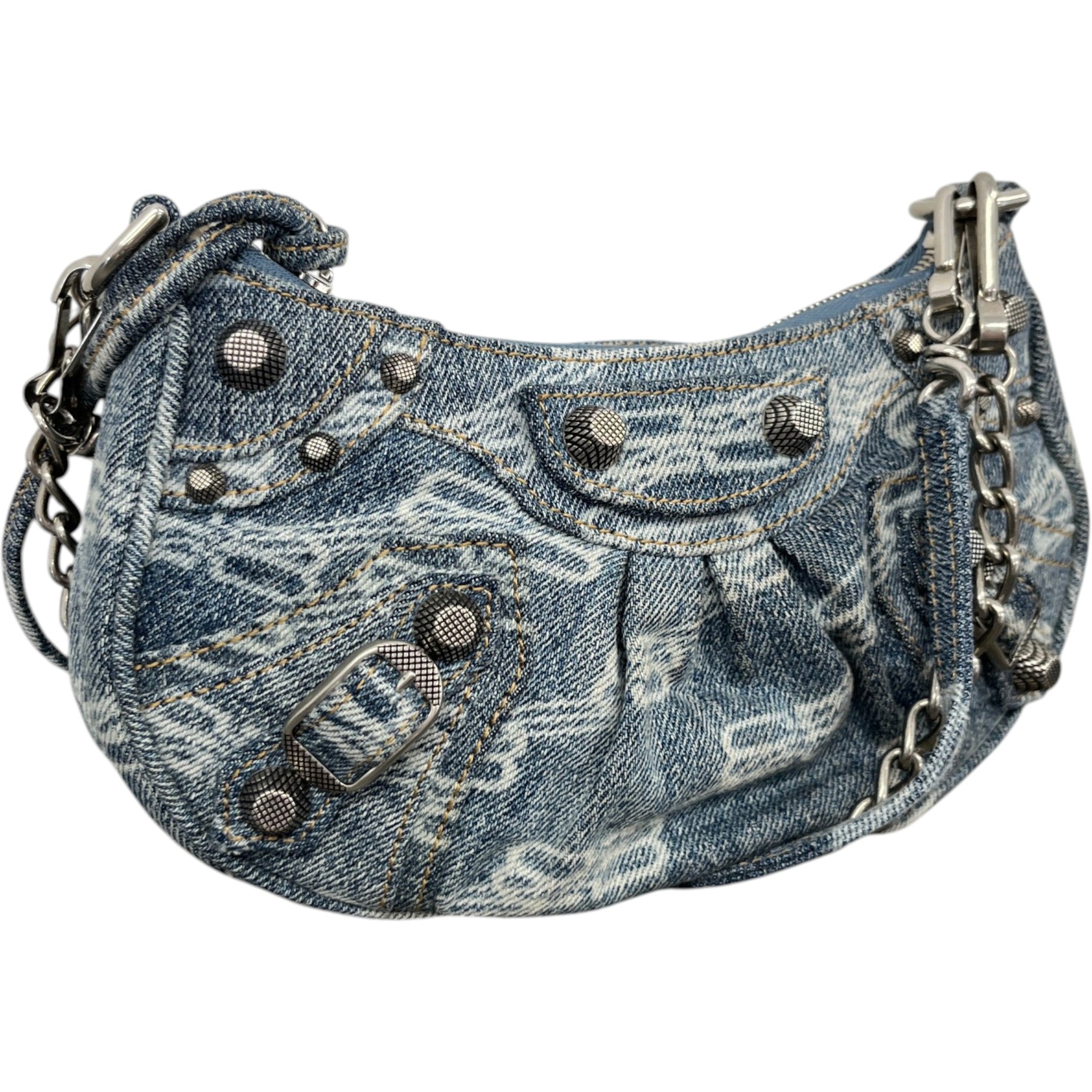 Women's Le Cagole Mini Denim Bag Blue