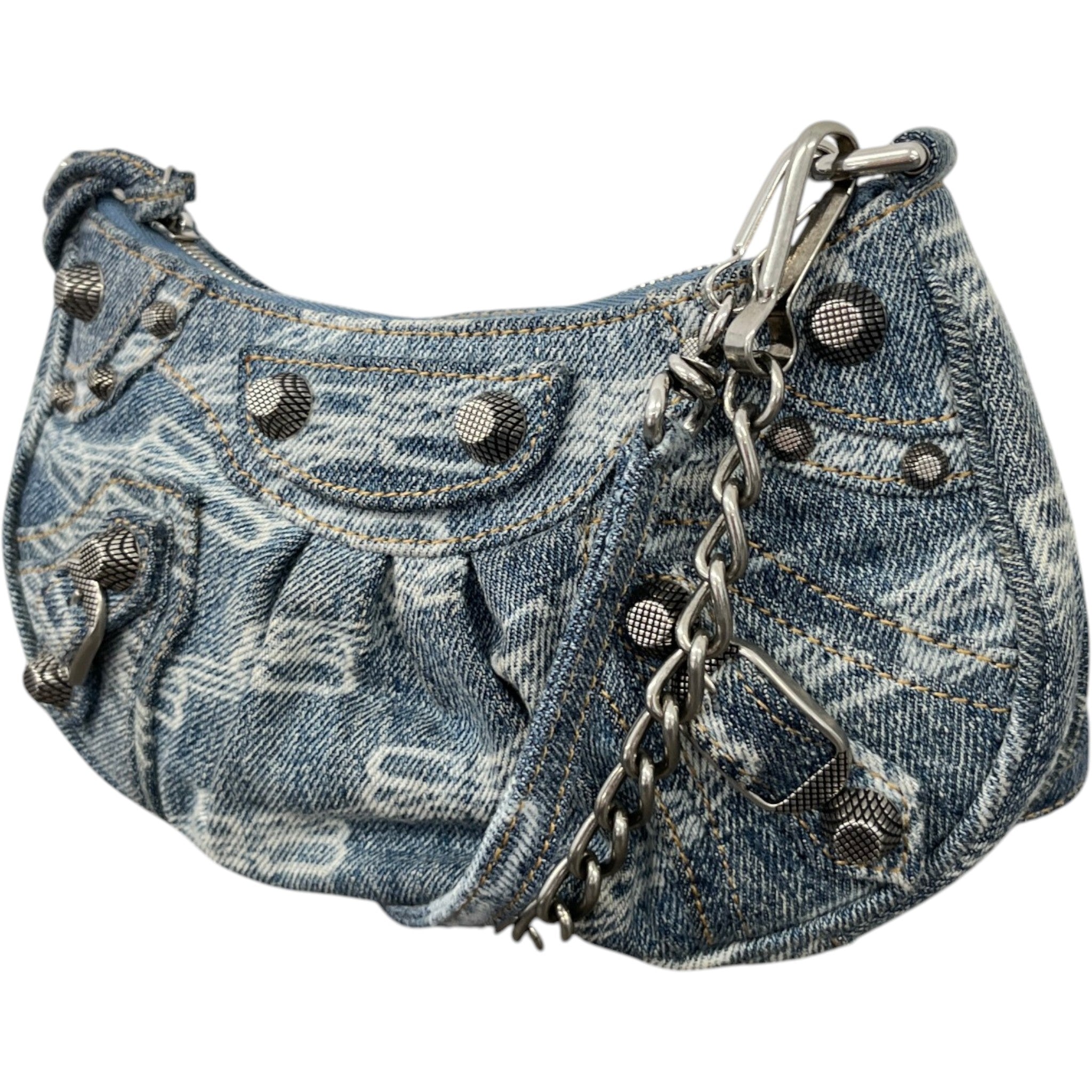 Women's Le Cagole Mini Denim Bag Blue