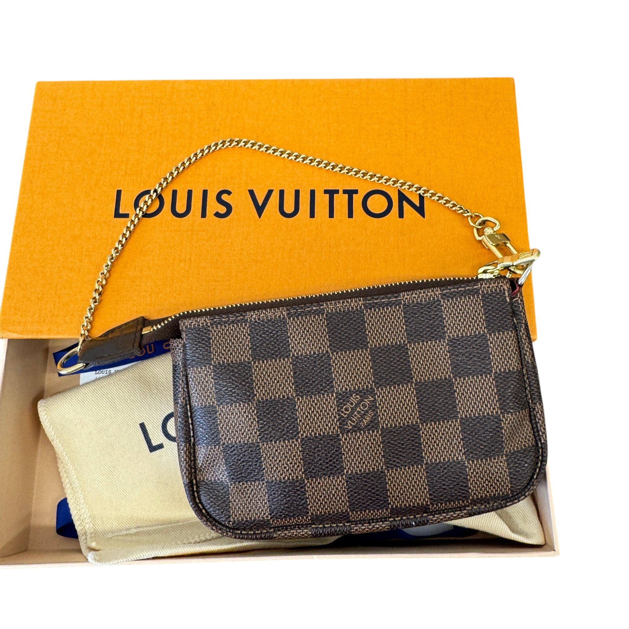 Women's Damier Pochette Mini Handbag Brown
