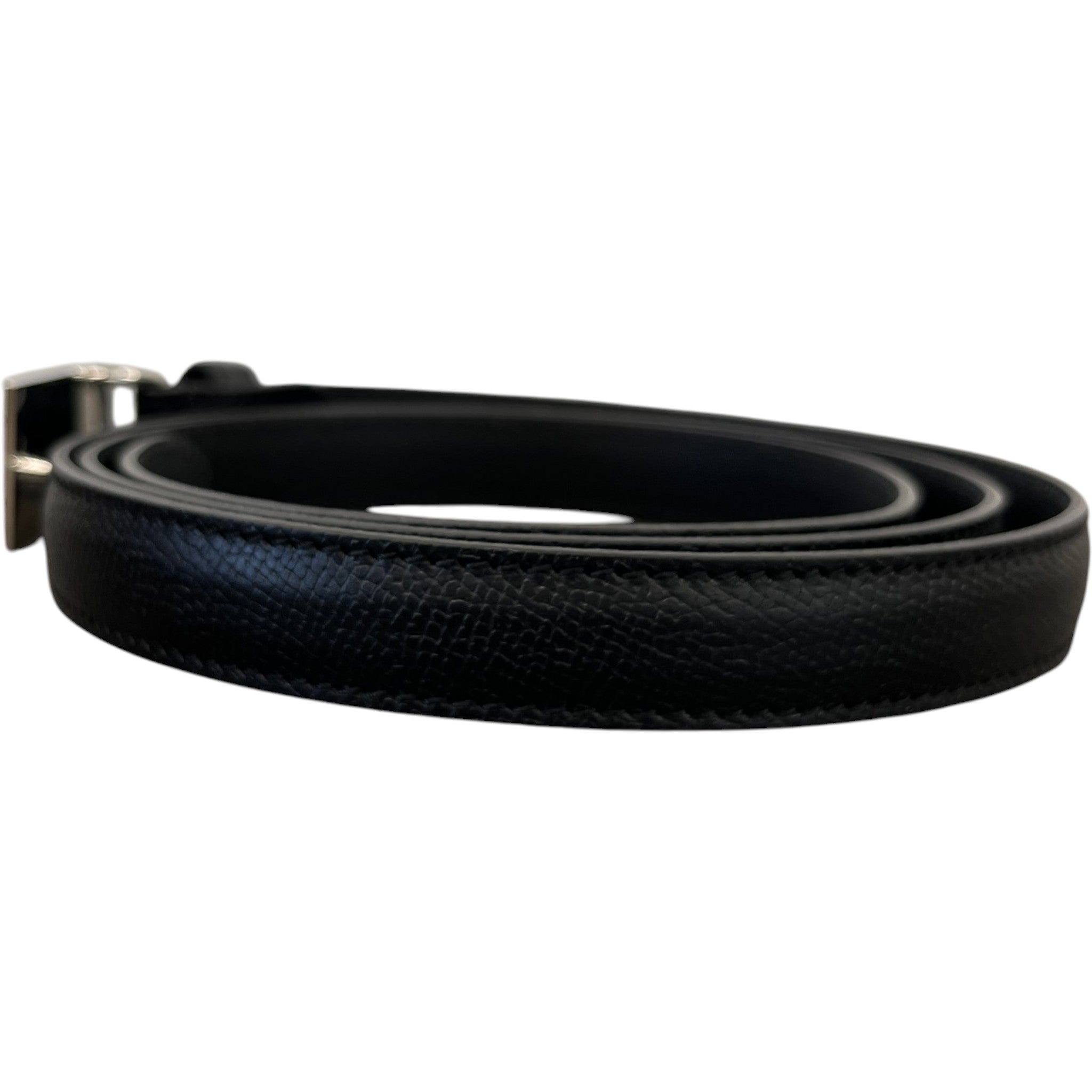 Women's Plaque Logo Belt Black Size Waist 40"