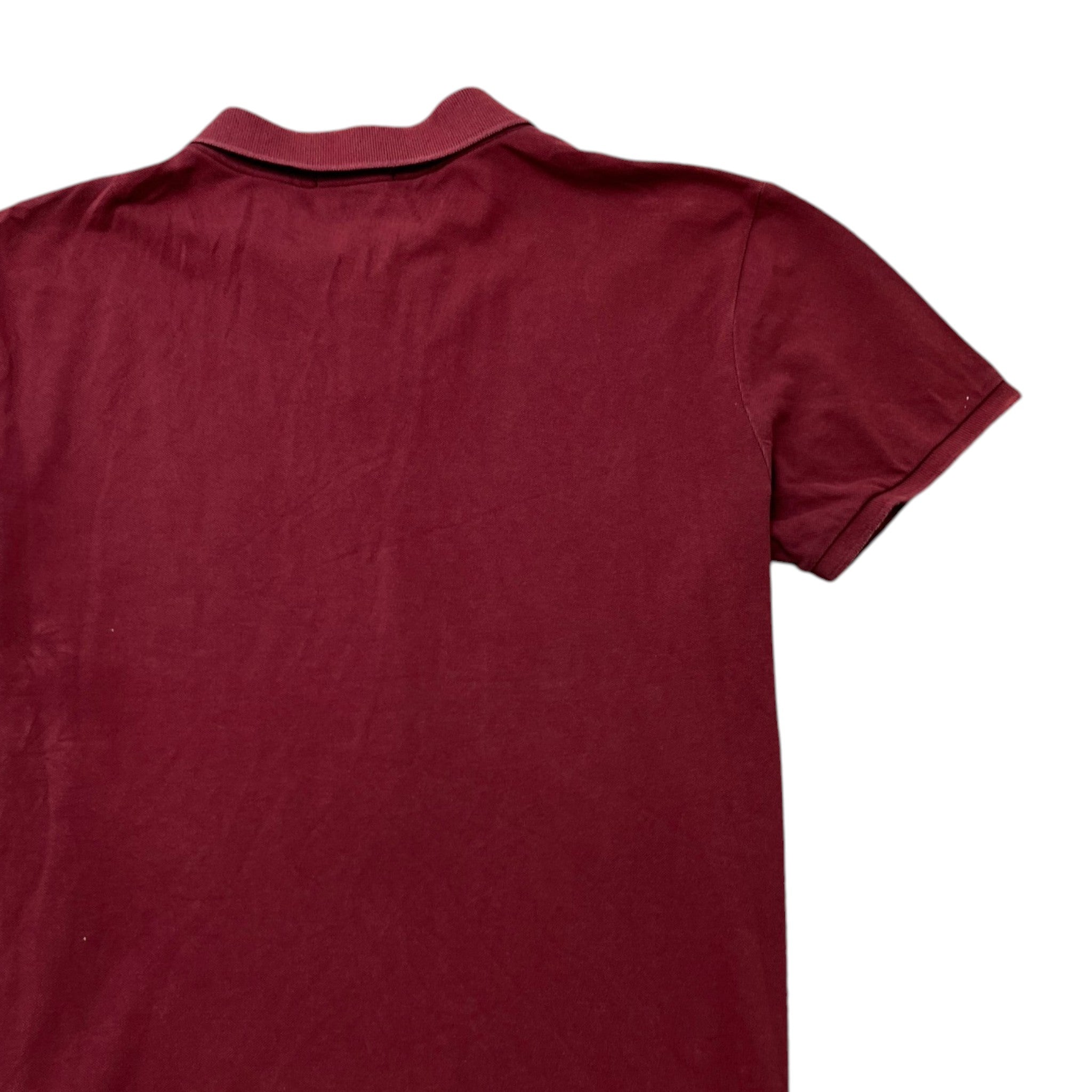 Men's Maglia Polo Shirt Burgundy Size L