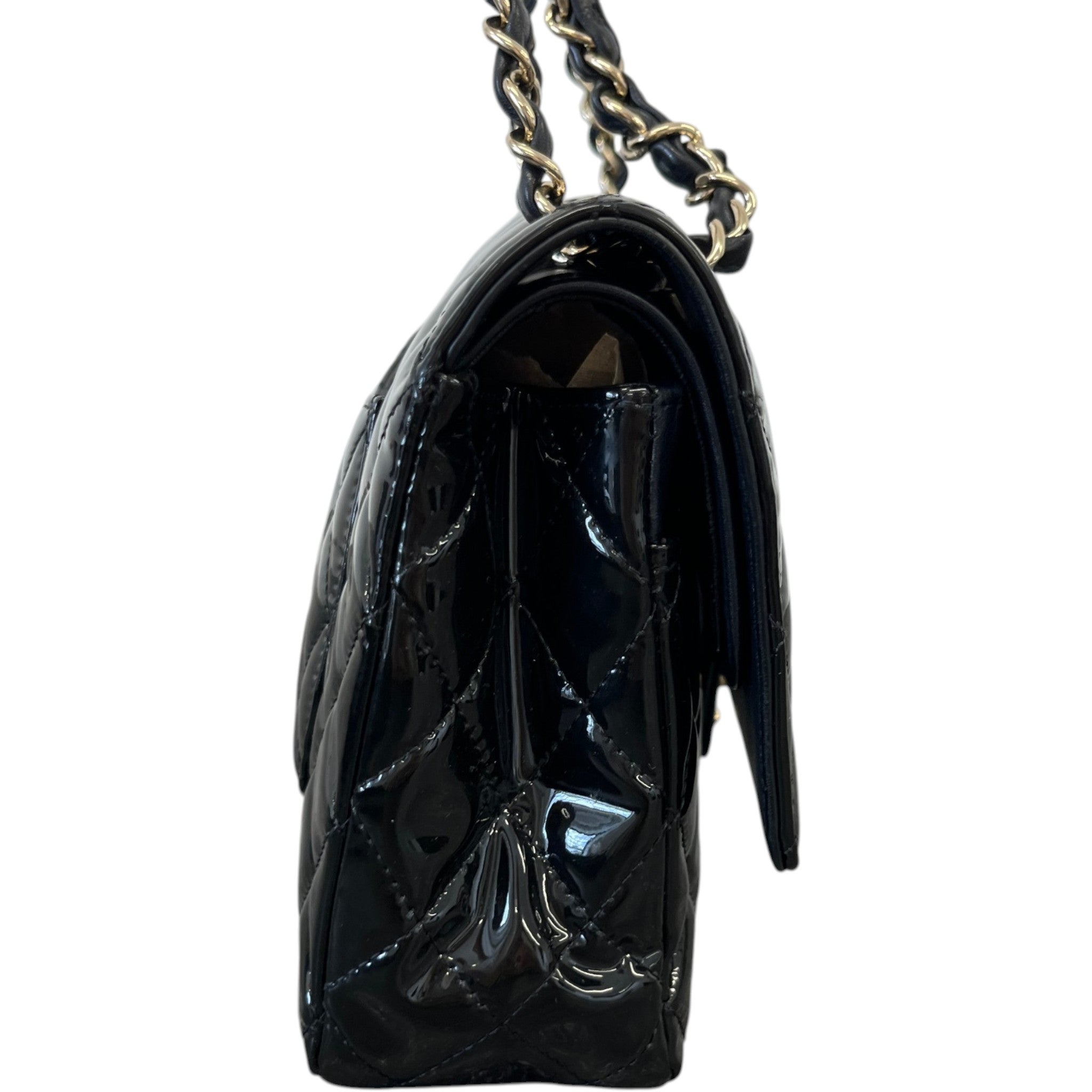 Women's Medium Classic Double Flap Bag Black