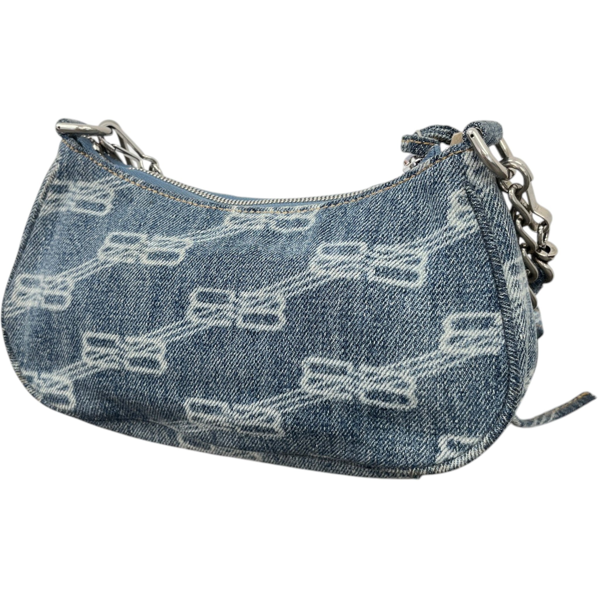 Women's Le Cagole Mini Denim Bag Blue
