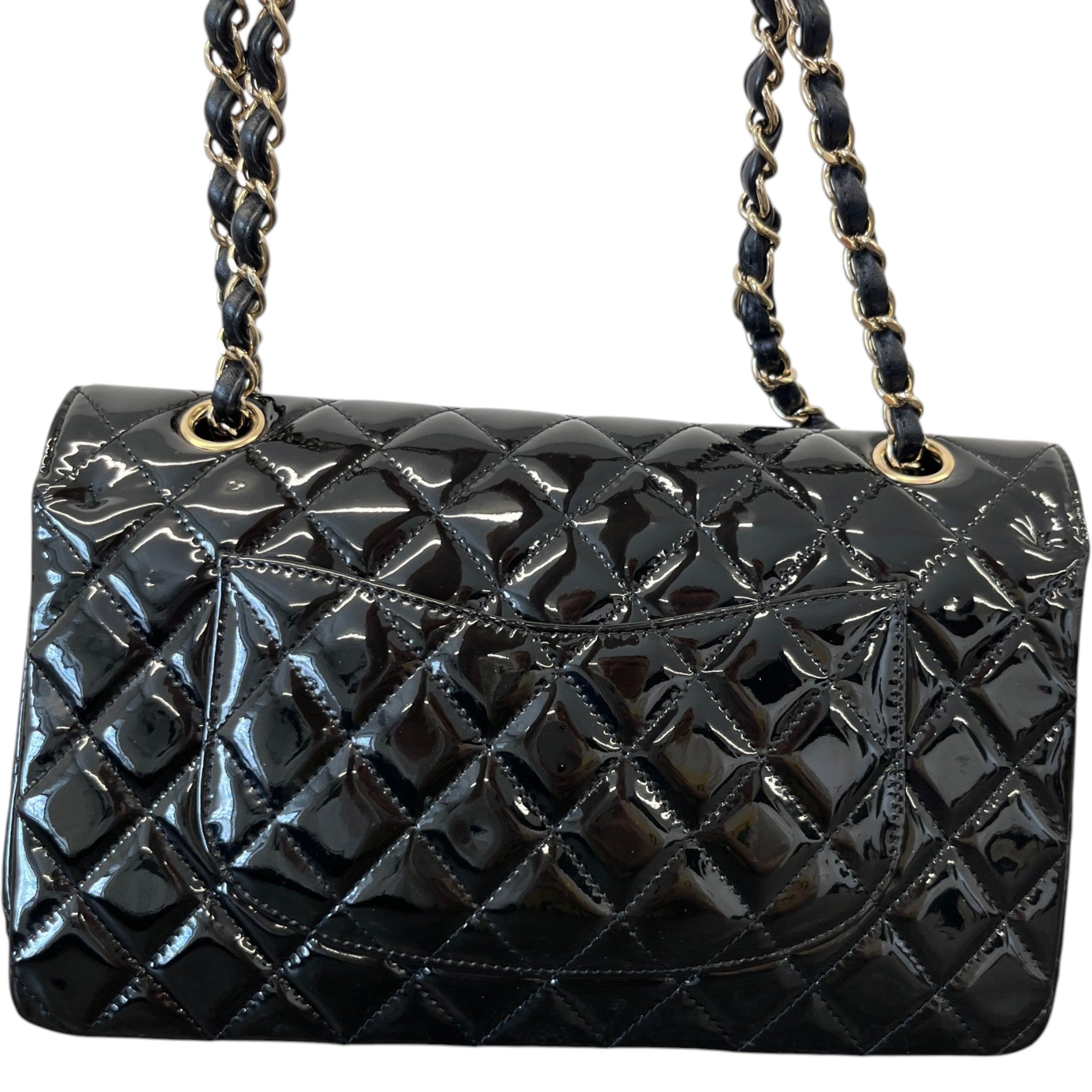 Women's Medium Classic Double Flap Bag Black
