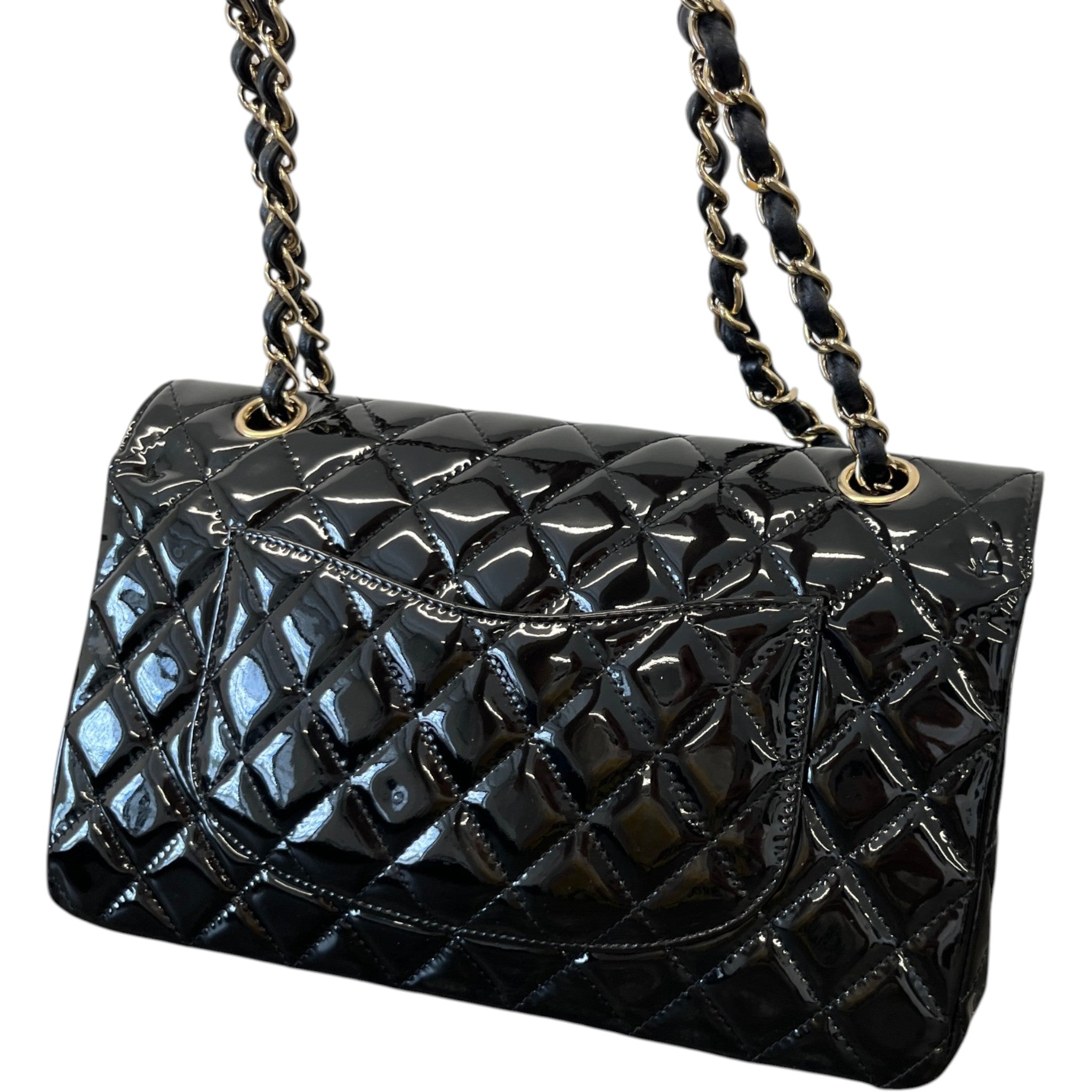 Women's Medium Classic Double Flap Bag Black