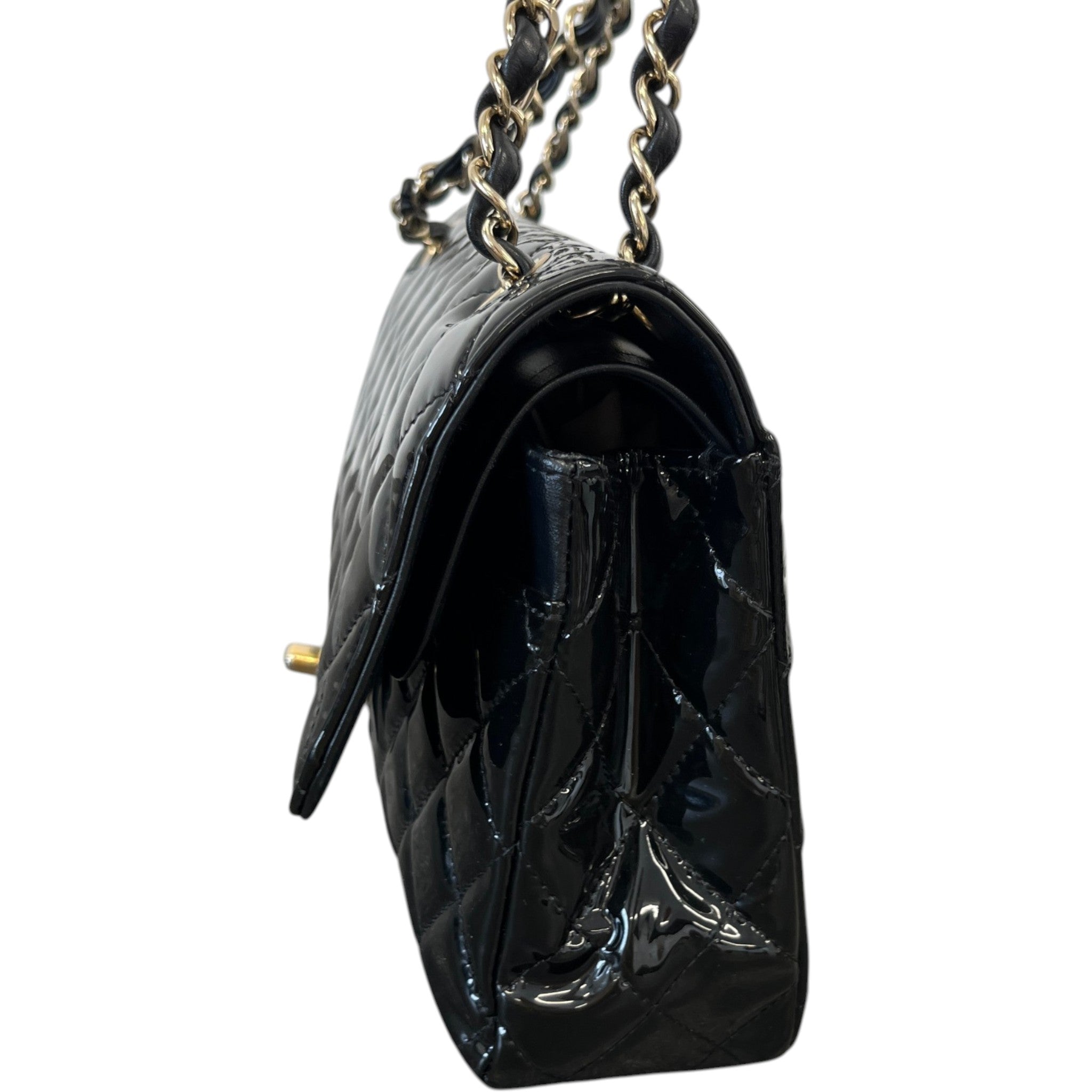 Women's Medium Classic Double Flap Bag Black