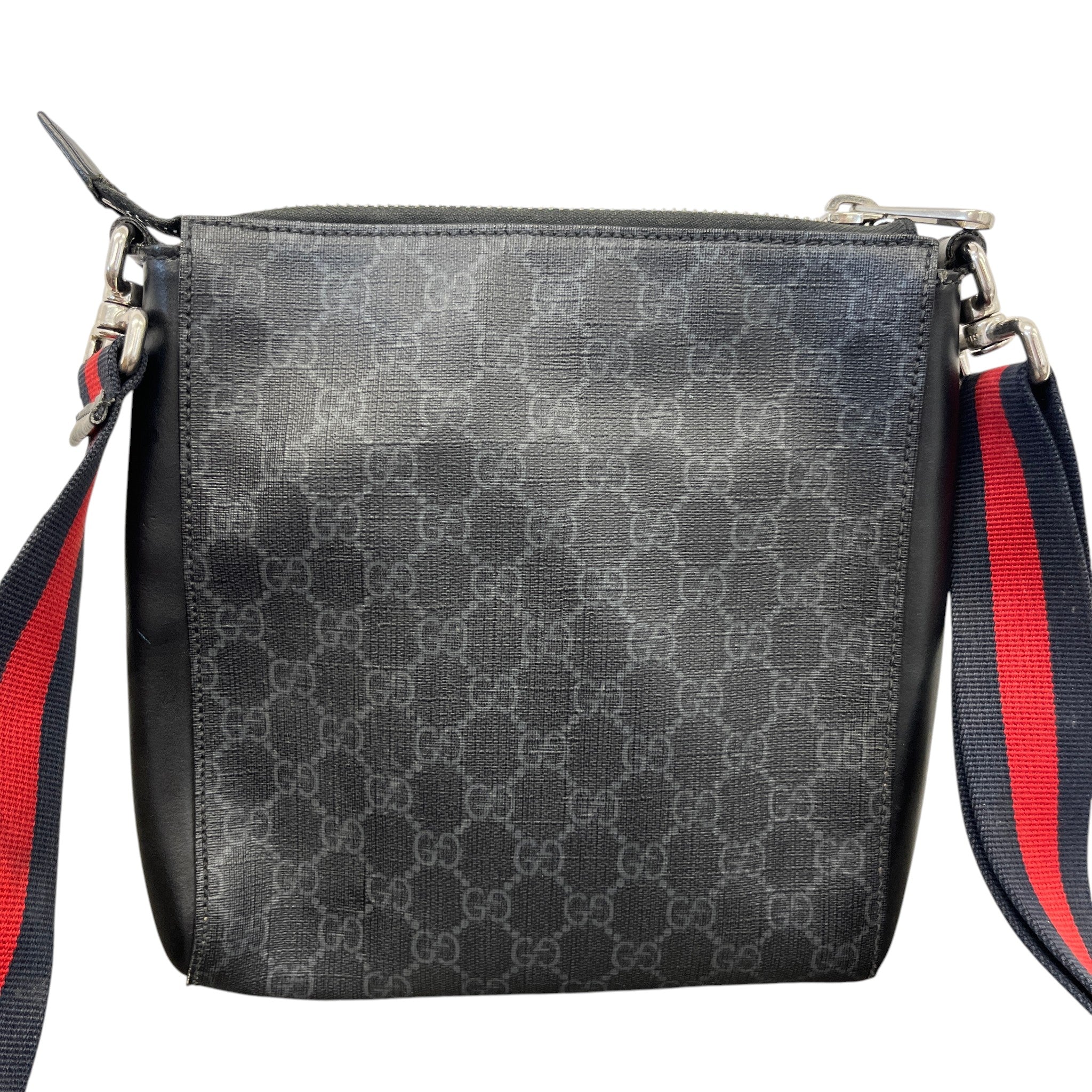 Men's Gg Supreme Messenger Bag Black